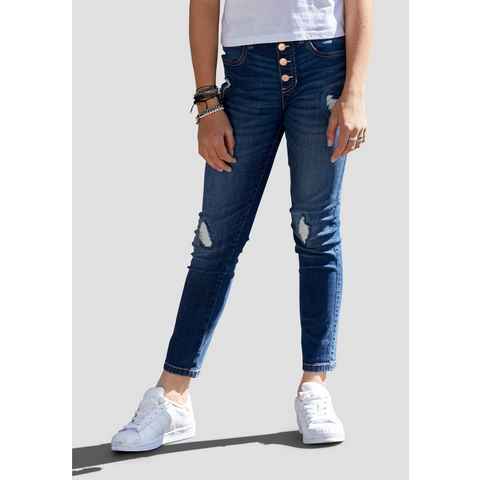 Arizona High-waist-Jeans für Mädchen in Schlupfform