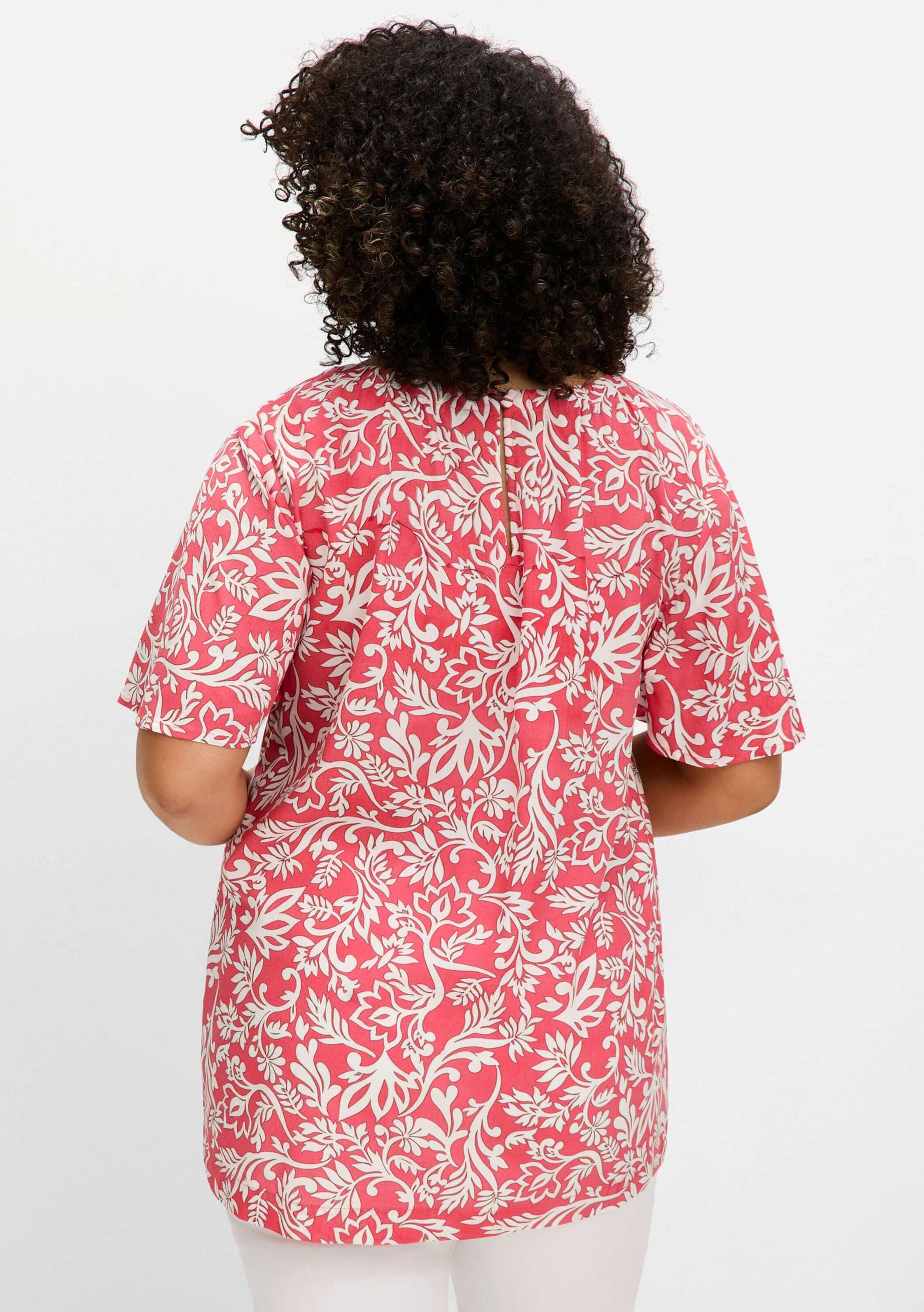 Sheego Klassische Bluse Tunika Kurzarm günstig online kaufen