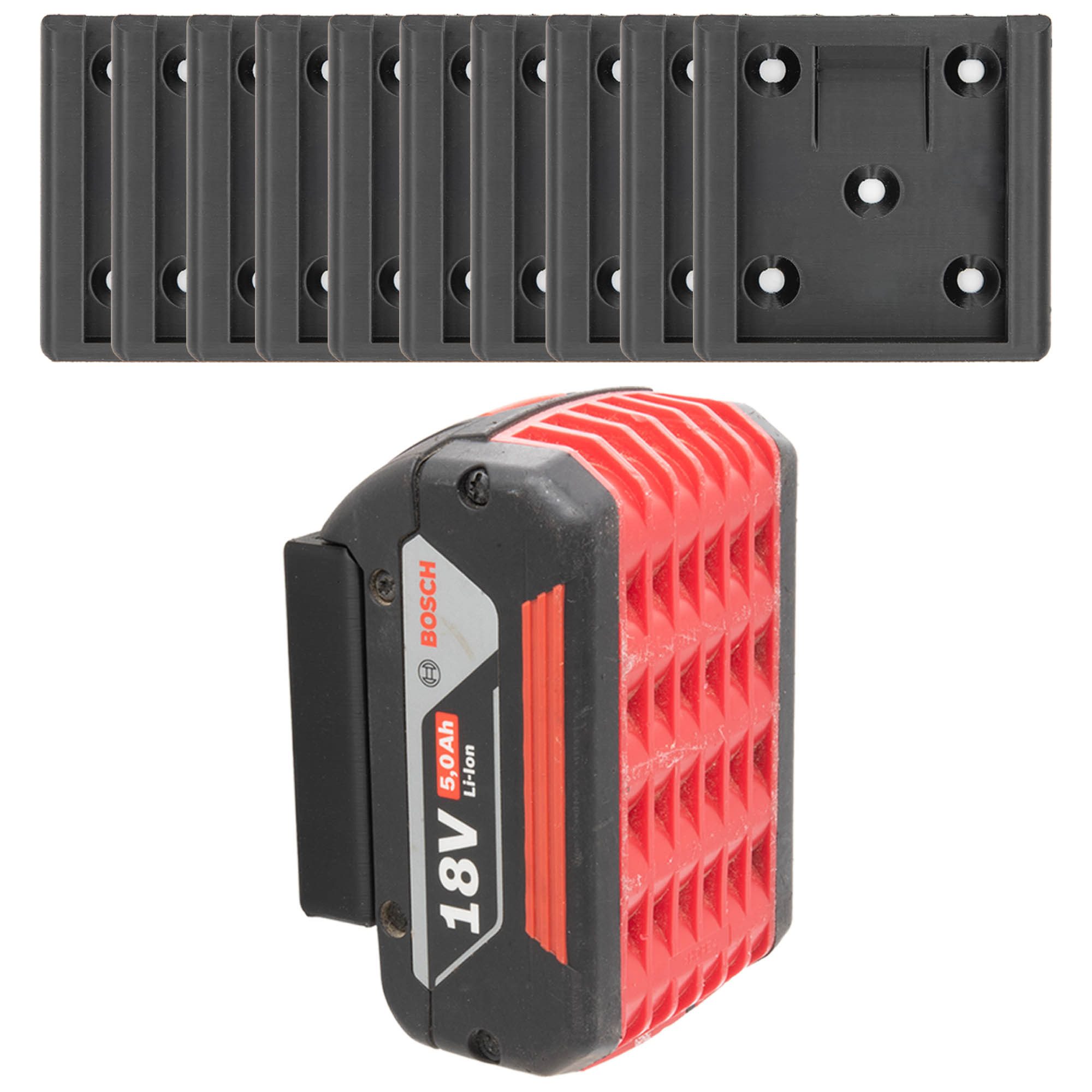 TSB Werk Werkzeughalter Akku Halter für Bosch 18V Halterung Bosch Akkus, 10 günstig online kaufen