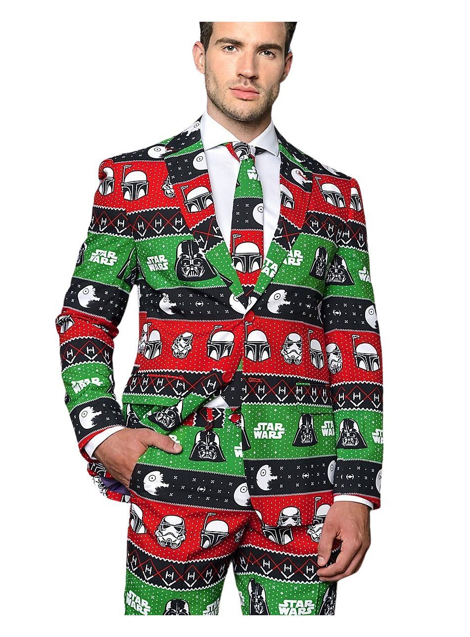 Opposuits Kostüm Festive Force Jackett, Auch ohne Hose top: stylishes Sakko mit Krawatte