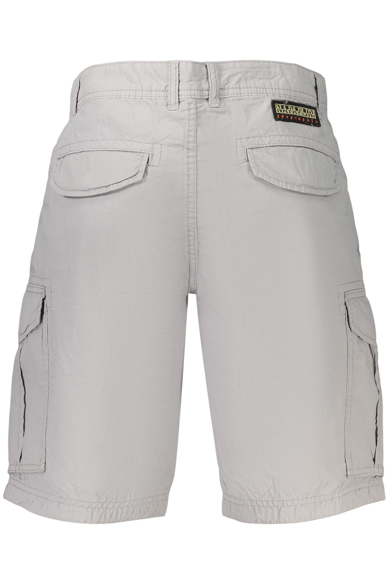 Napapijri 5-Pocket-Hose Herren Bermuda in Grau: Reguläre Passform mit praktischen Cargotasche