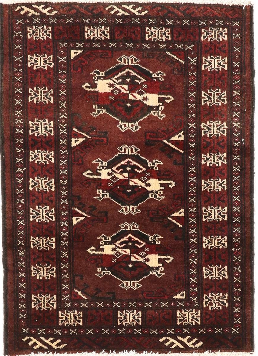Orientteppich Turkaman 70x97 Handgeknüpfter Orientteppich / Perserteppich, Nain Trading, rechteckig, Höhe: 6 mm