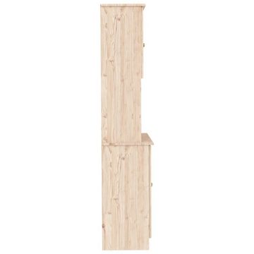 vidaXL Highboard Highboard ALTA 77x35x165 cm Massivholz Kiefer (1 St)
