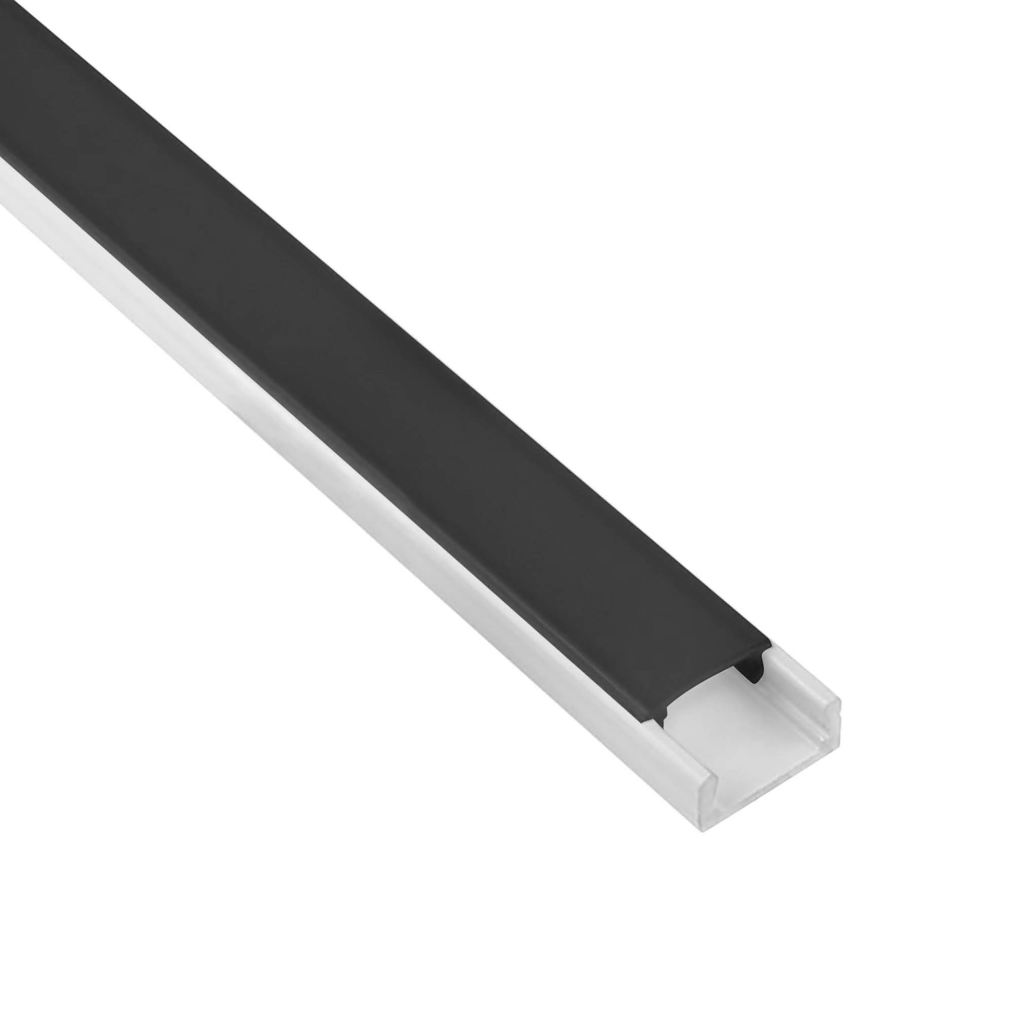 tktrading24 LED-Stripe-Profil A15 LED Aluprofil Weiss Abdeckung ...