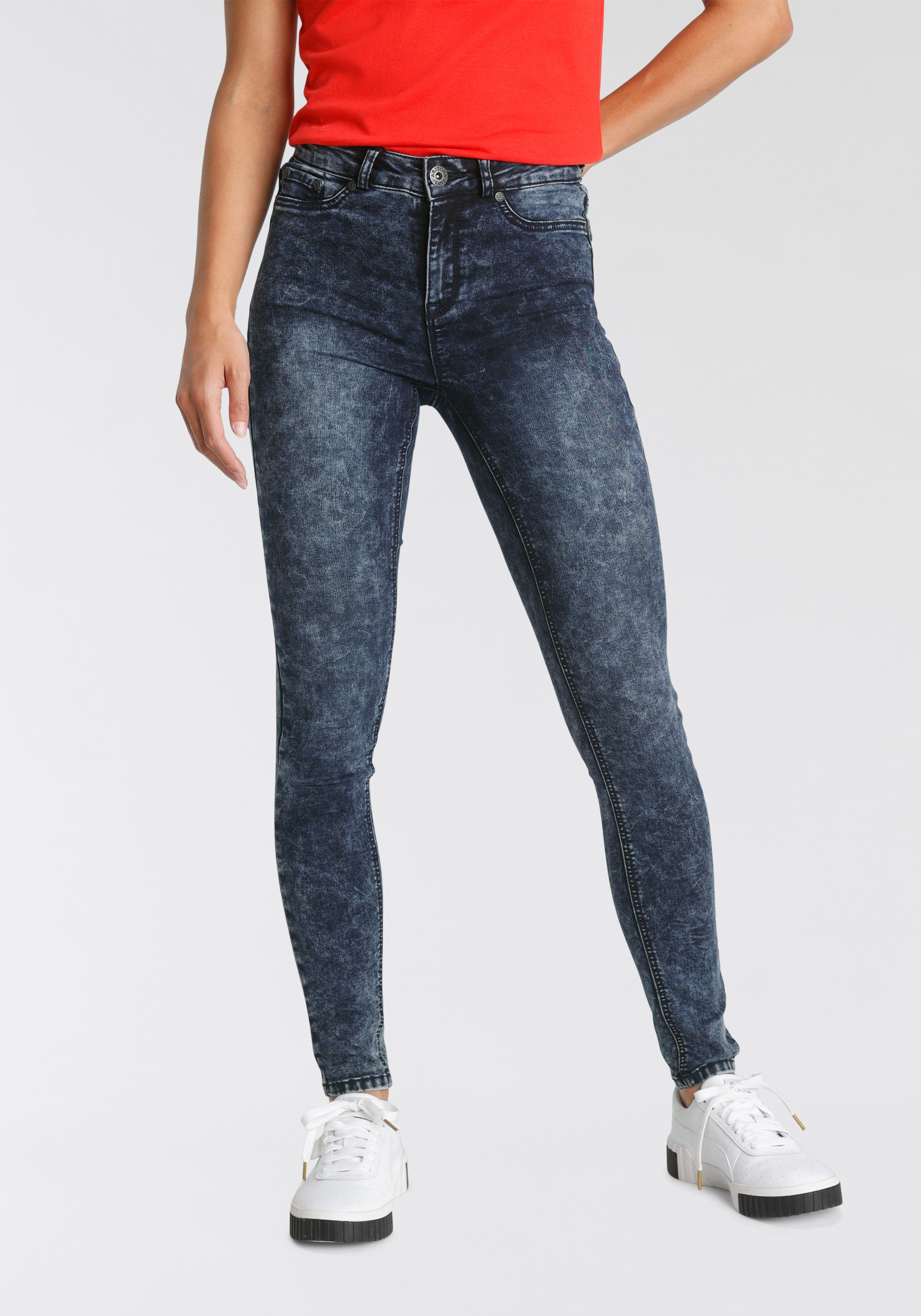 Arizona Skinny-fit-Jeans Ultra Stretch Jeans Moonwashed darkblue-moonwashed moon washed