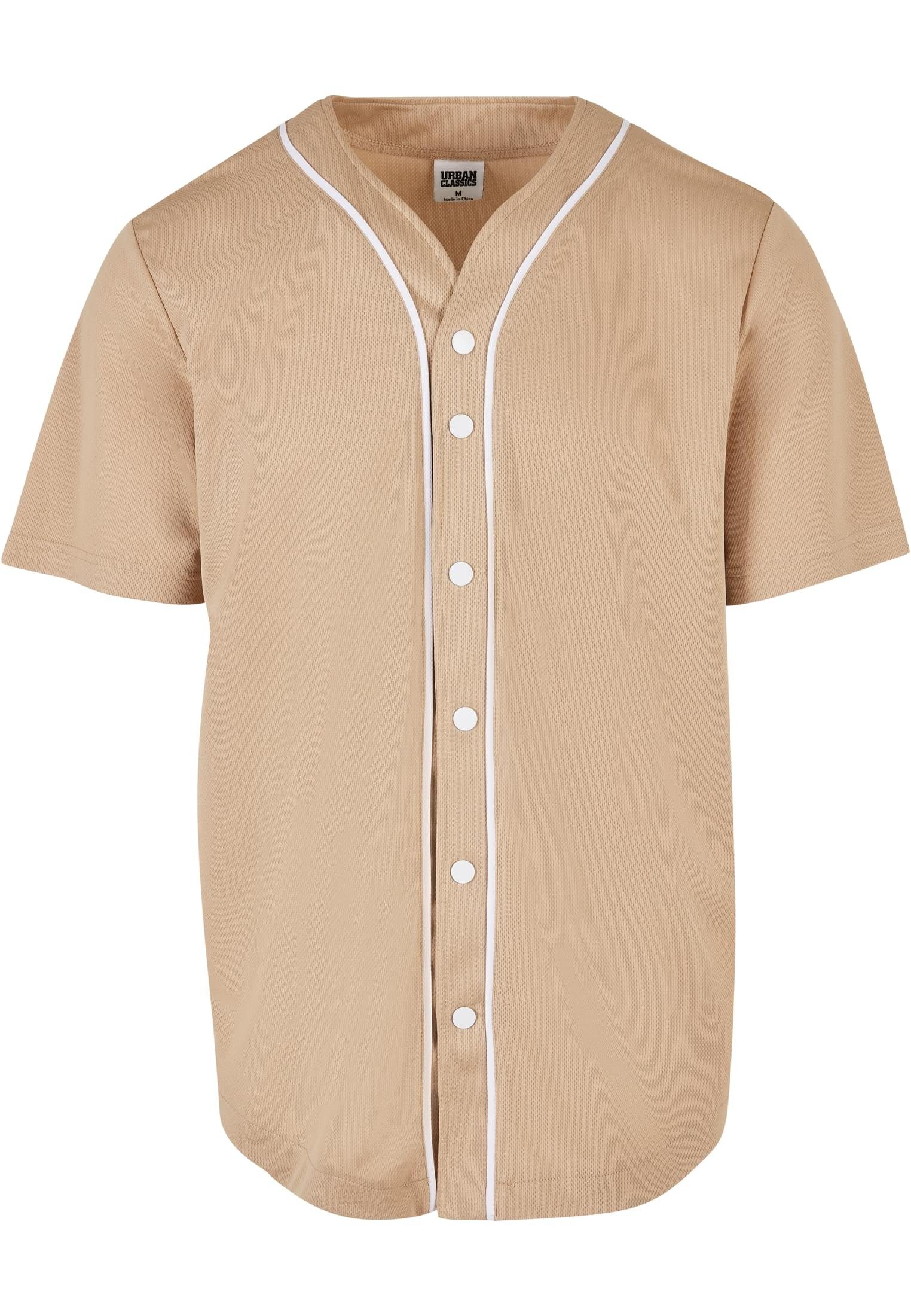 unionbeige/white Herren (1-tlg) Mesh T-Shirt URBAN CLASSICS Baseball Jersey