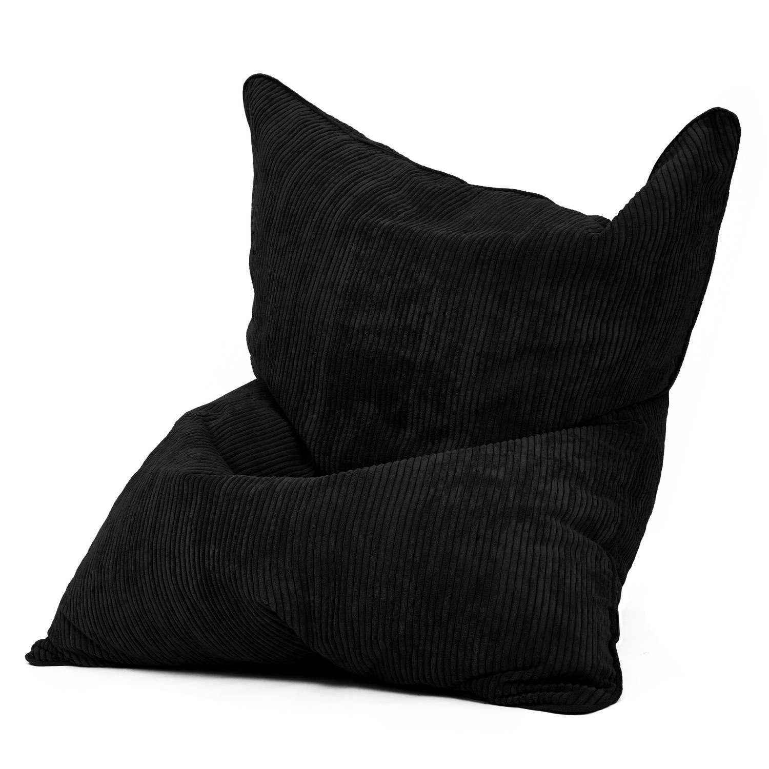 Green Bean Sitzsack XXL Riesen Sitzsack Square aus Cord (XXL aus Cordstoff 370 Liter mit EPS-Perlen Füllung, Kuschelig Weich Waschbar), Sitzkissen Lounge Chair Relax-Sessel Kinder Erwachsene