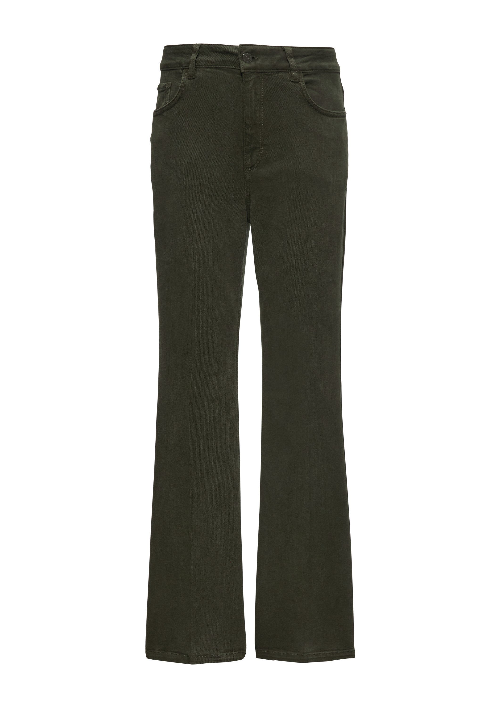 comma Chinos Hose Twill-Hose mit Flared günstig online kaufen
