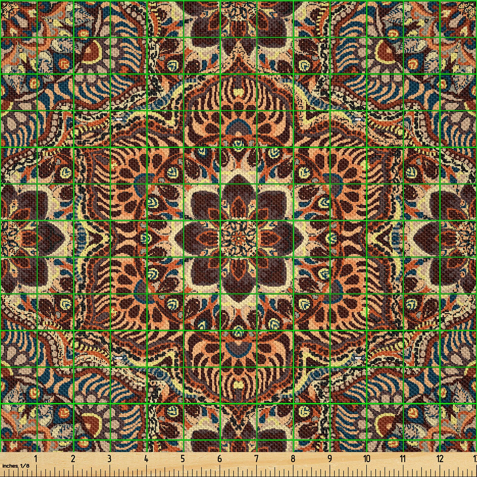 Thumbnail - Abakuhaus Stoff Zum Nähen Toller Stoff für Heimtextilien aller art, Mandala Vintage Blumen Paisleys