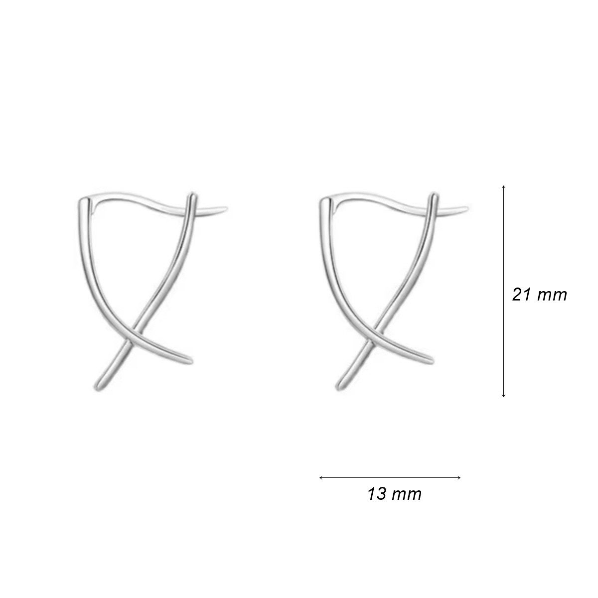 ELLAWIL Ohrring-Set Ohrschmuck Ohrringe Damenohrringe modern Frauen Mädchen (GESCHENKIDEE, Sterling Silber 925), inklusive Geschenkschachtel