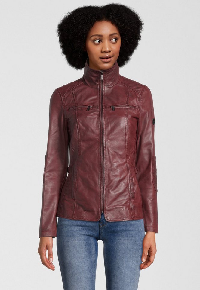 H.I.S Lederjacke SABATINA (1-St) mit Schnalle zur Änderung der Taillenweite