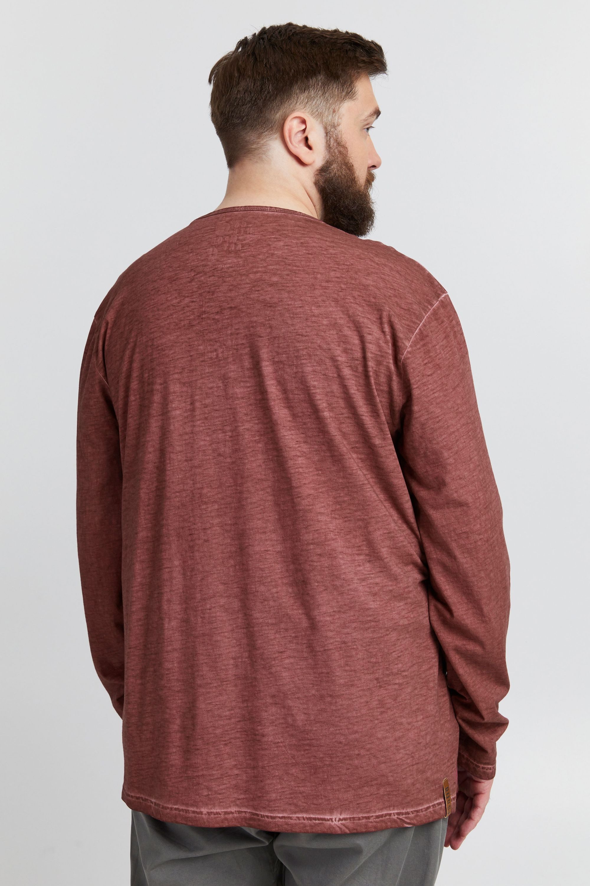 !Solid Longsleeve SDTimur Big & Tall Modisches Oberteil in großen Größen
