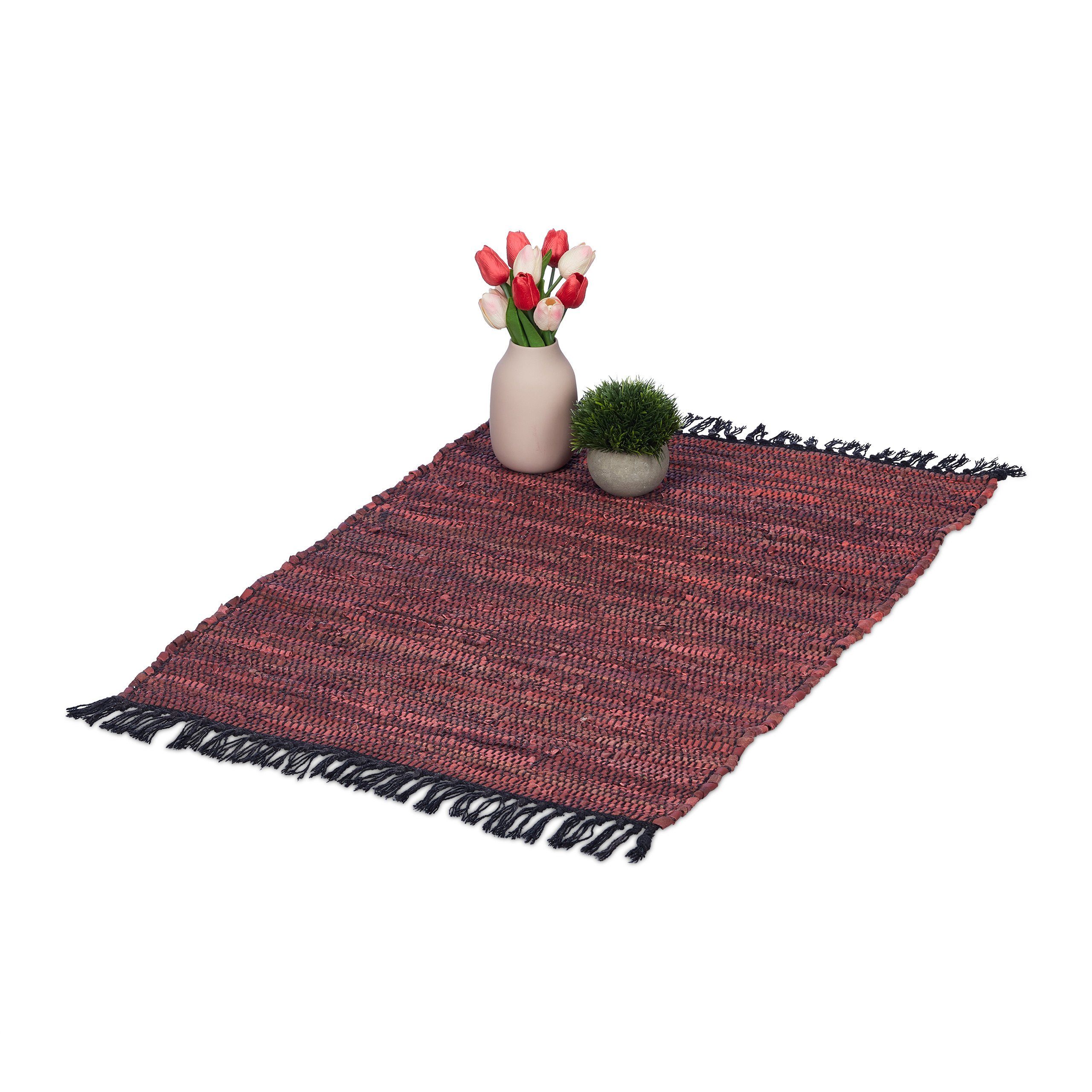 relaxdays Läufer Flickenteppich 60x100 cm, Höhe: günstig online kaufen