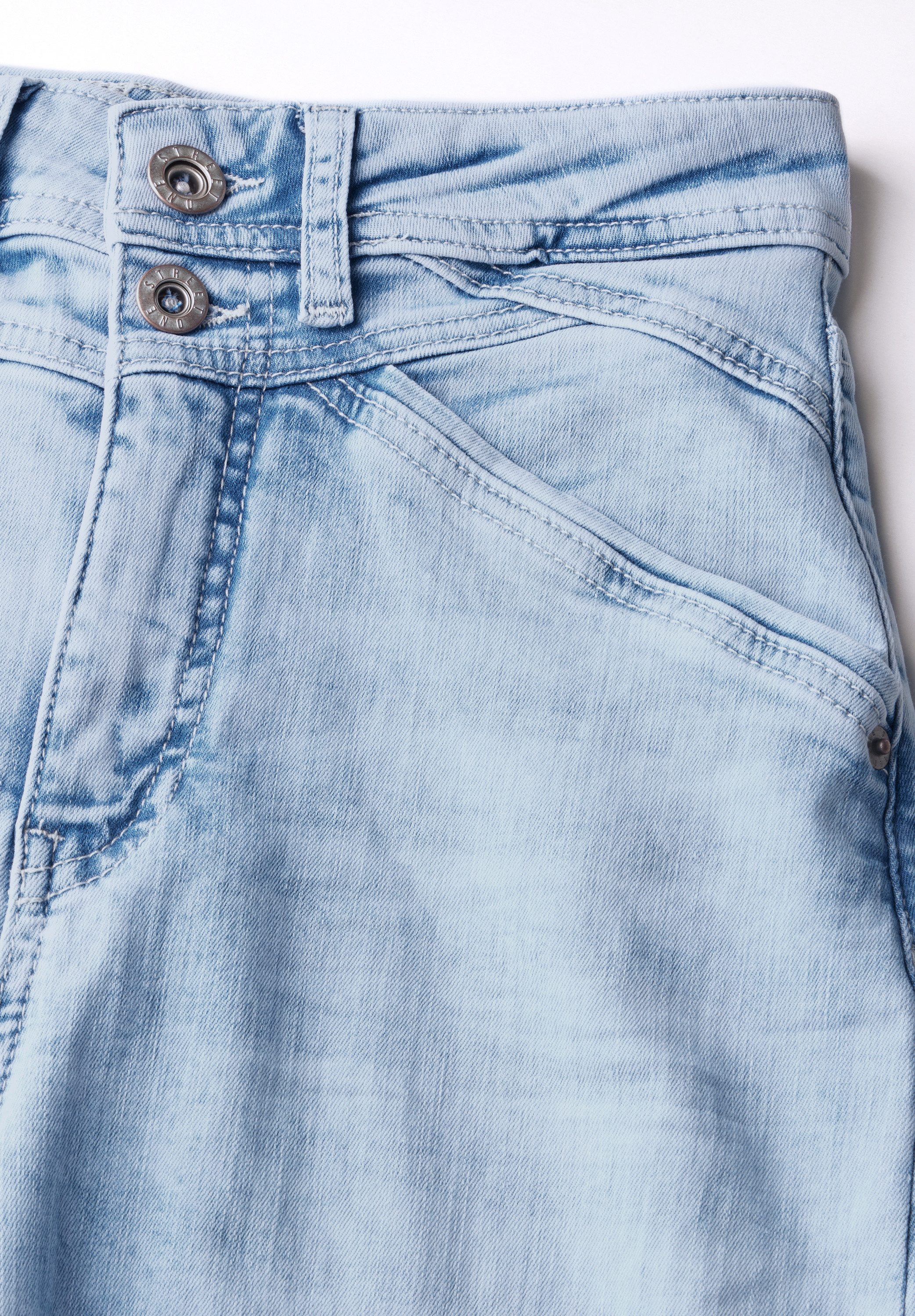 STREET ONE Loose-fit-Jeans softer Materialmix