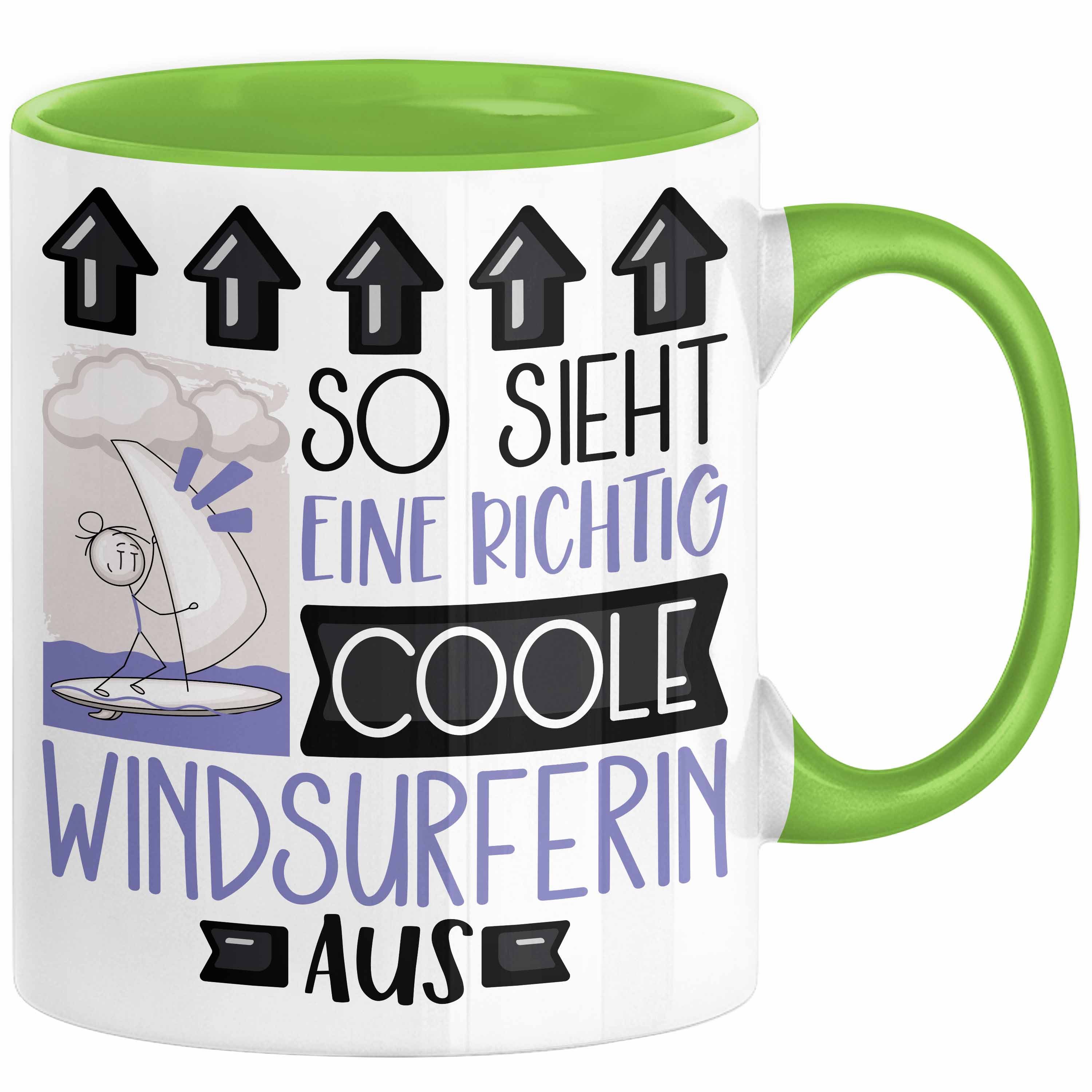 Tasse Windsurferin Geschenk Tasse Geschenkidee für Windsurferin Geburtstag W