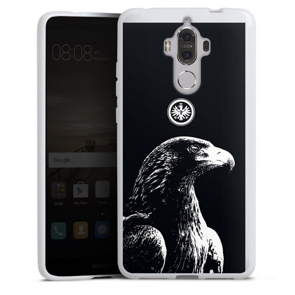 DeinDesign Handyhülle Eintracht Frankfurt Offizielles Lizenzprodukt Attila SGE Attila, Huawei Mate 9 Silikon Hülle Bumper Case Handy Schutzhülle