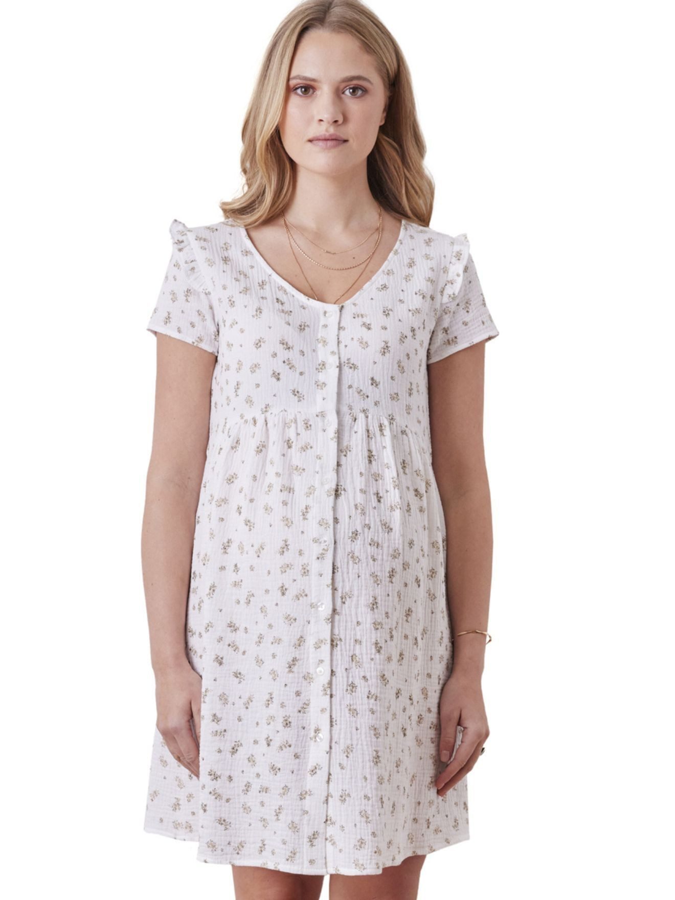 Minikleid Musselin-Kleid, Schwangerschaft & Stillzeit