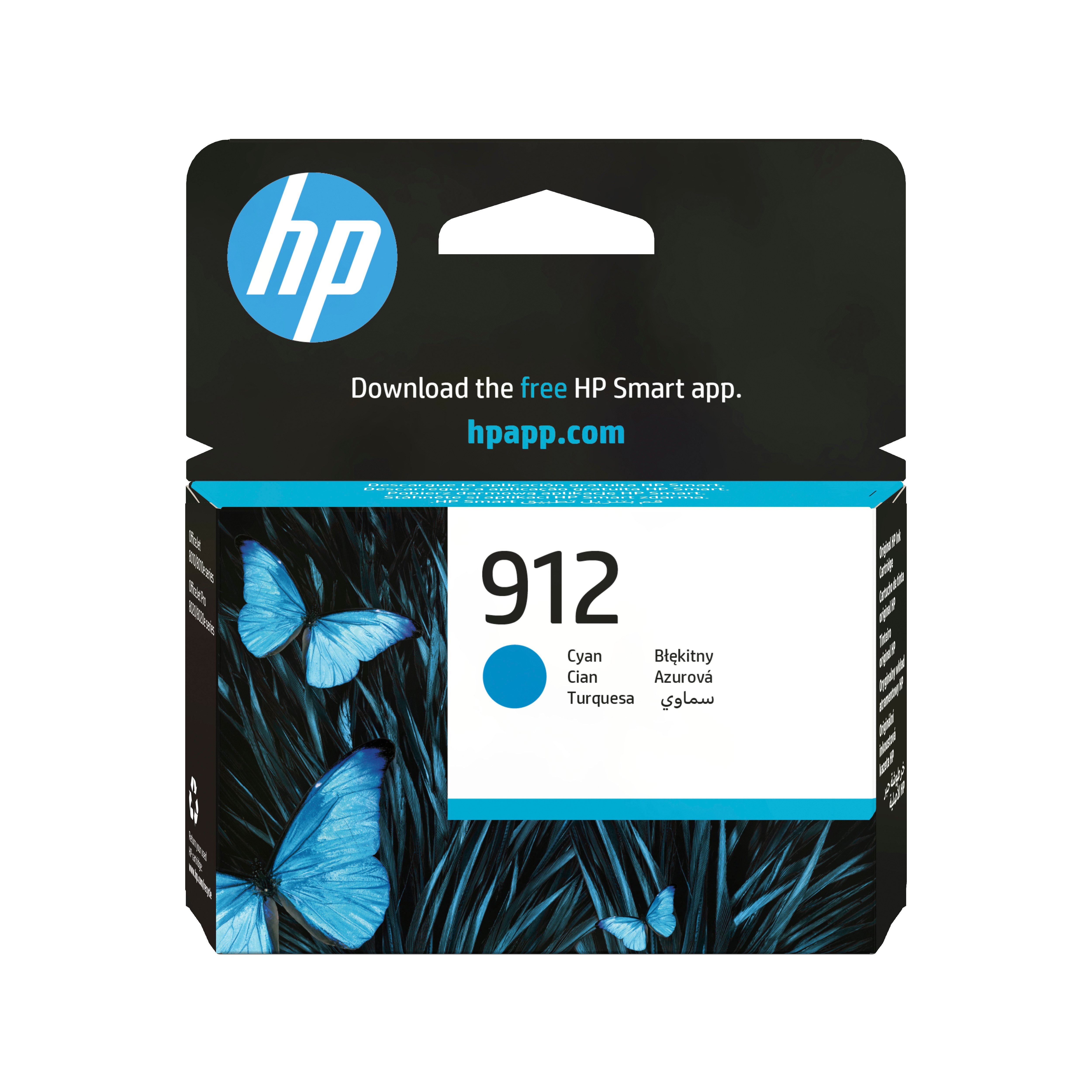 HP HP Tintenpatrone Nr. 912 3YL77AE Cyan (ca. 315 Sei Tintenpatrone