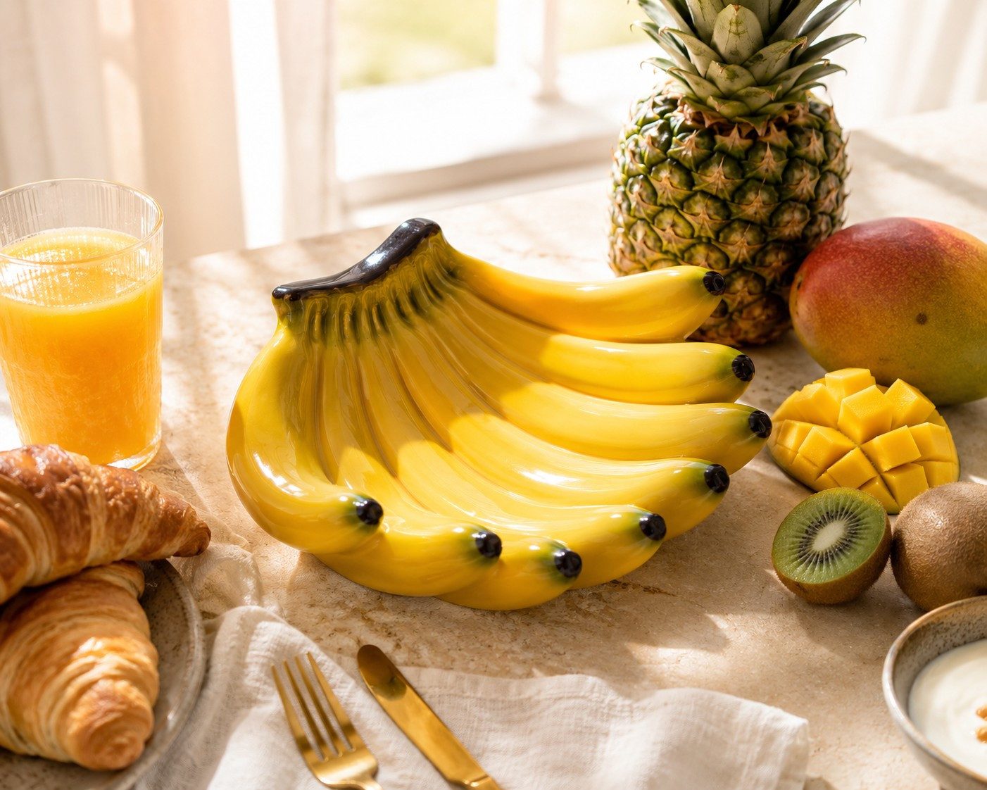 Wurm Obstschale Otto Obstschale Banane aus Keramik, Keramik