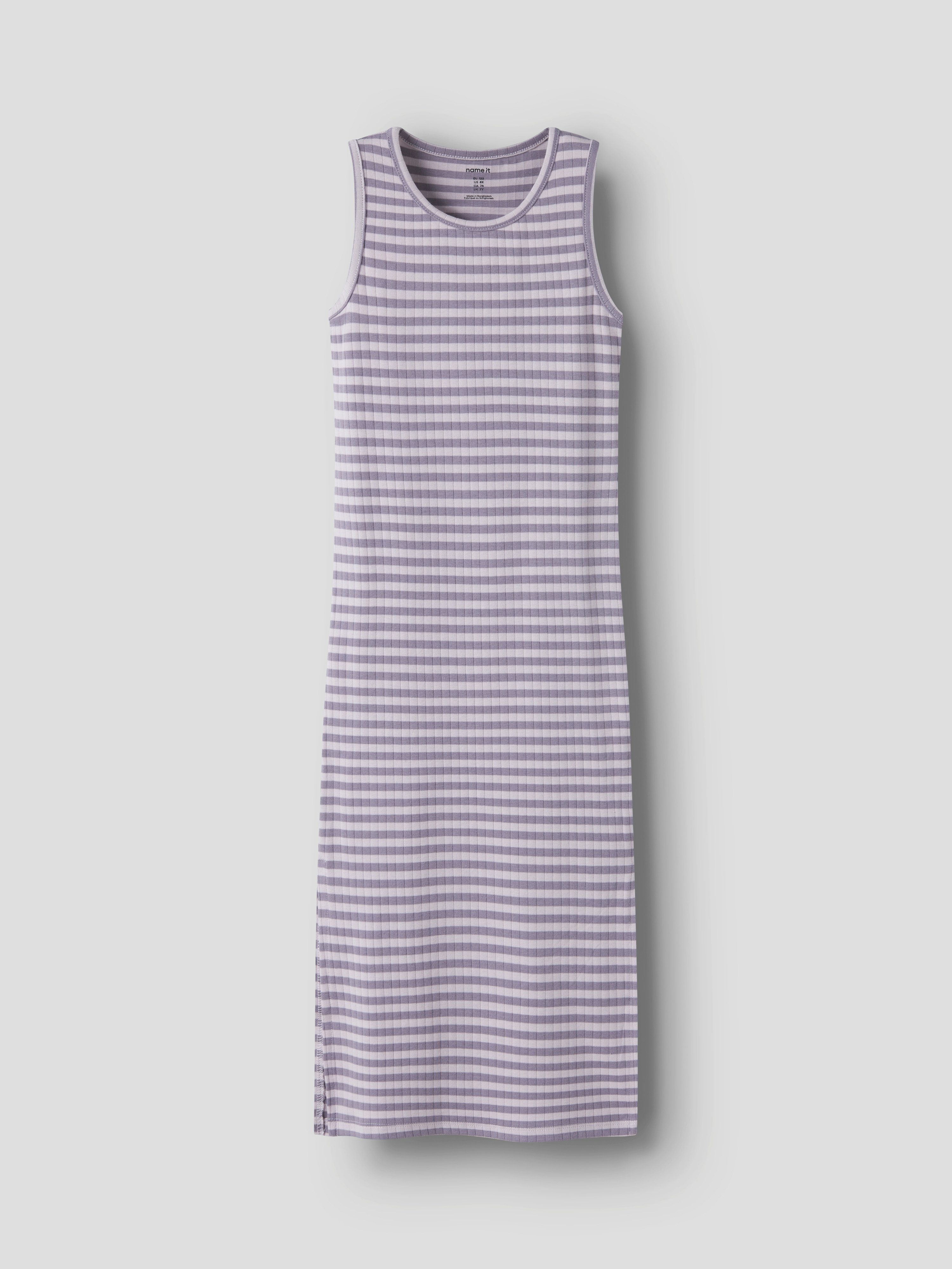 Name It Maxikleid NKFSURAJA XSL SL MAXI DRESS NOOS Baumwollmischung, mit Stretch, Jersey, Seitenschlitze