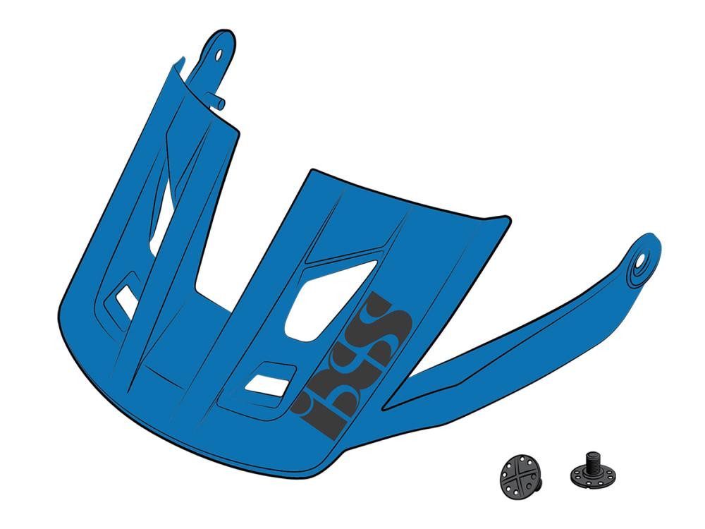 IXS Fahrradhelm IXS Sports Division iXS Visor + Pins Trigger AM S/M fluor blue - Ersat