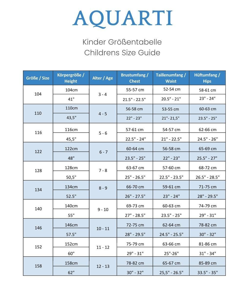 Aquarti Turnanzug Aquarti Mädchen Gymnastikanzug Kurzarm Ballett Trikot