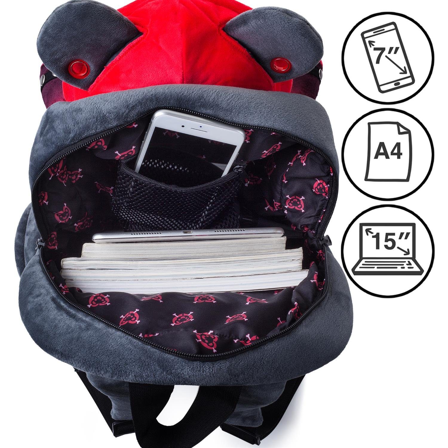 Corimori Punk-Einhorn Ruby - Kuscheliger Plüsch-Rucksack Für Coole Teens