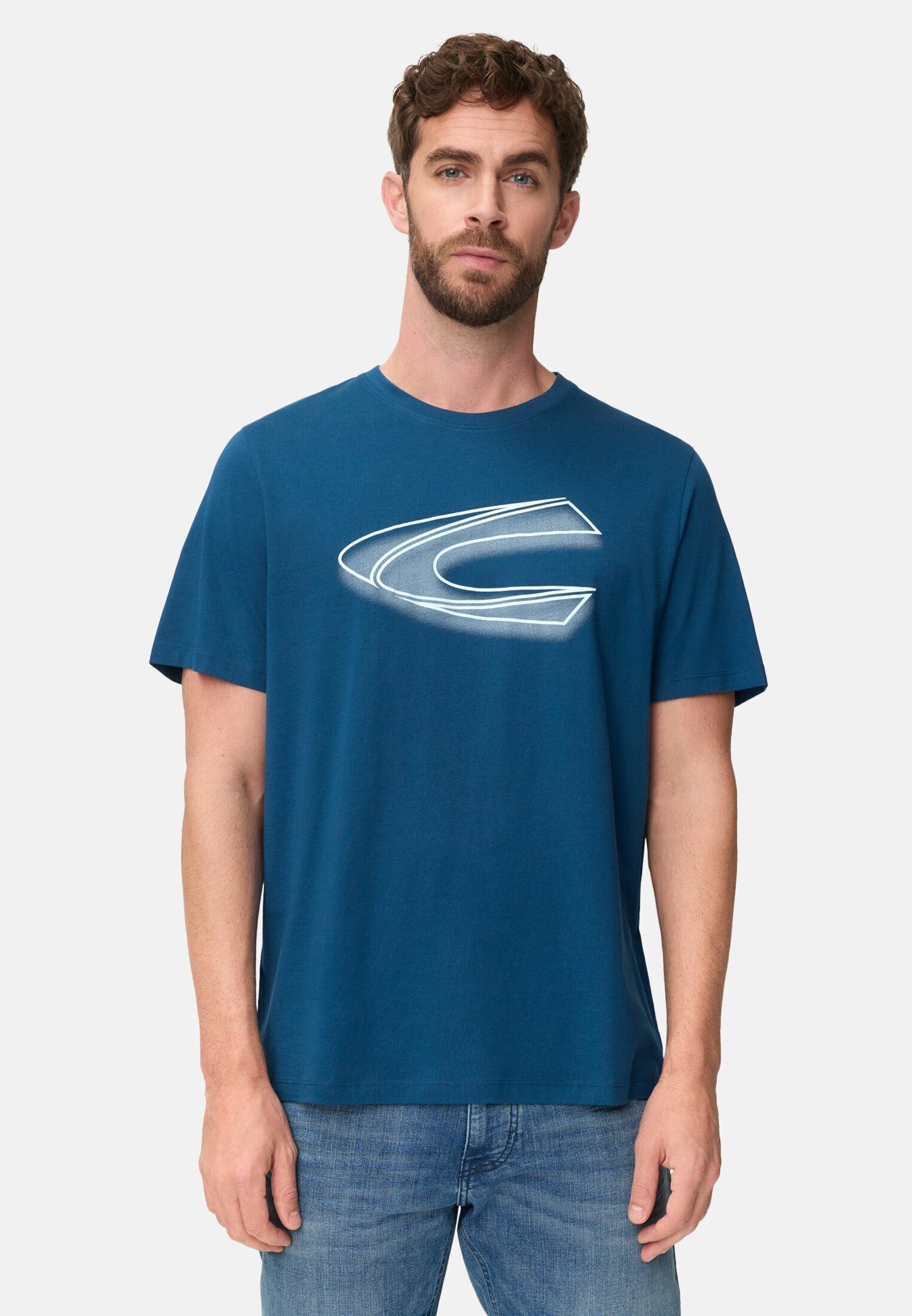 camel active Print-Shirt mit Print Kurzarm Rundhals günstig online kaufen