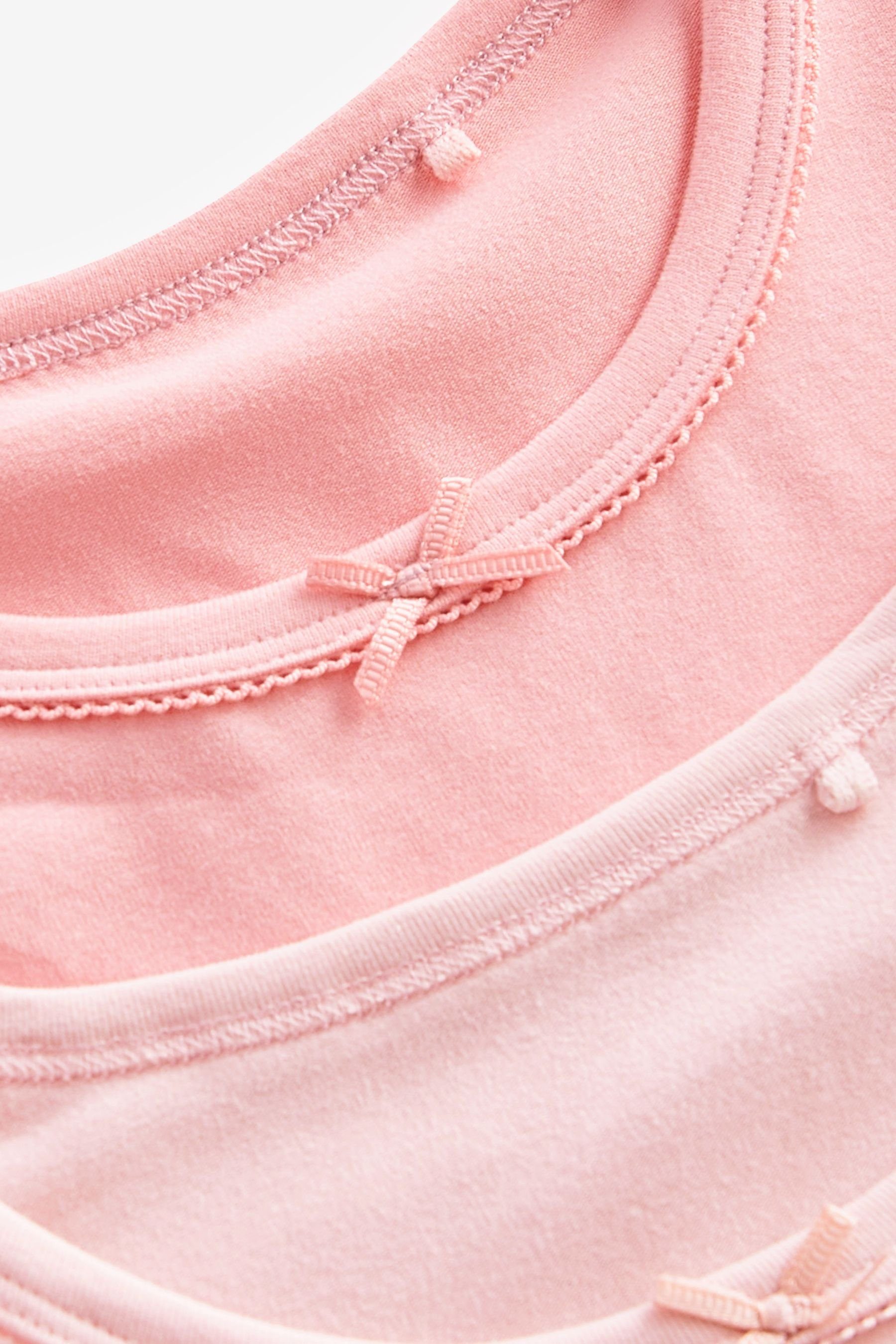 Next Unterhemd Unterhemden, Sleeved Pink (2-St) 2er-Pack Short