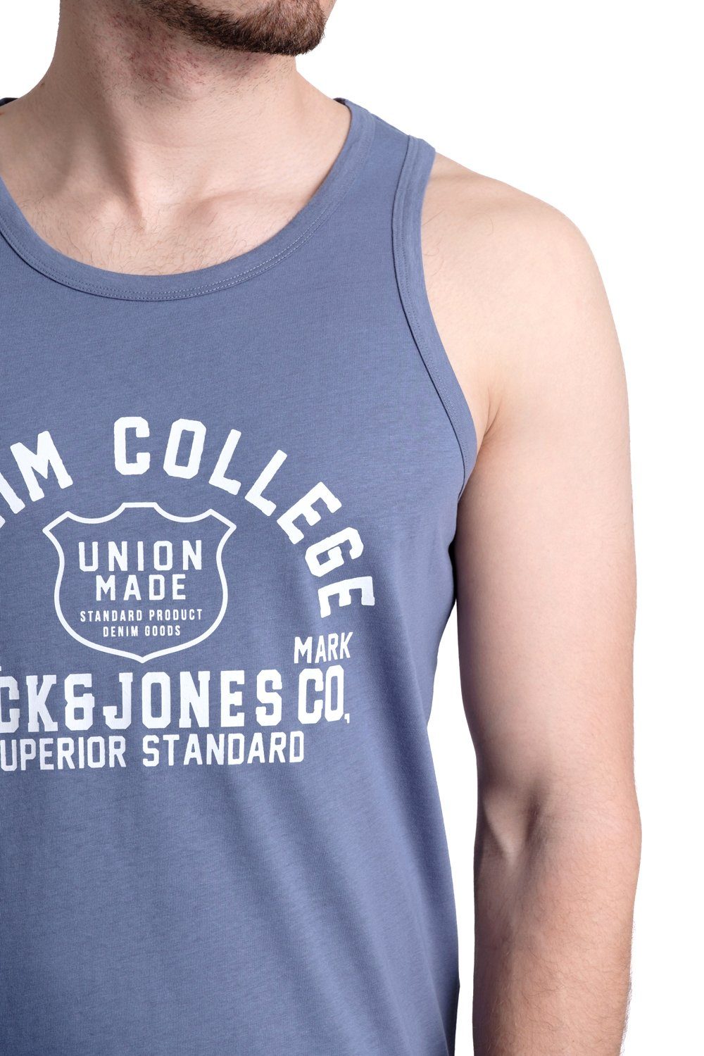 Jack & Jones Tanktop Bedrucktes Shirt aus Baumwolle (2er-Pack) mit Print – Bild 5 von 5