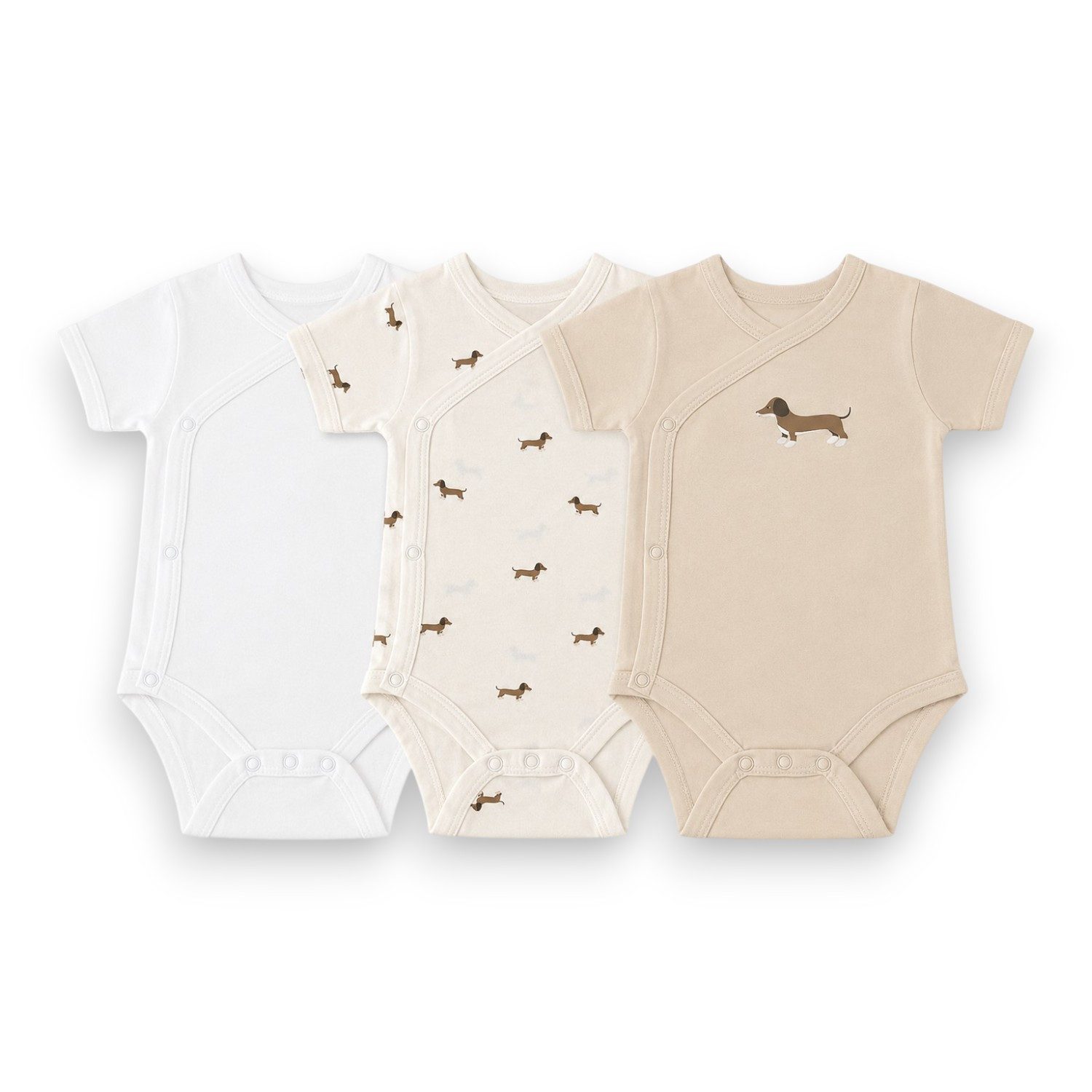 Kurzarmwickelbody Baby Body Kurzarm » Kurzarmbody » Wickelbody 3er Pack