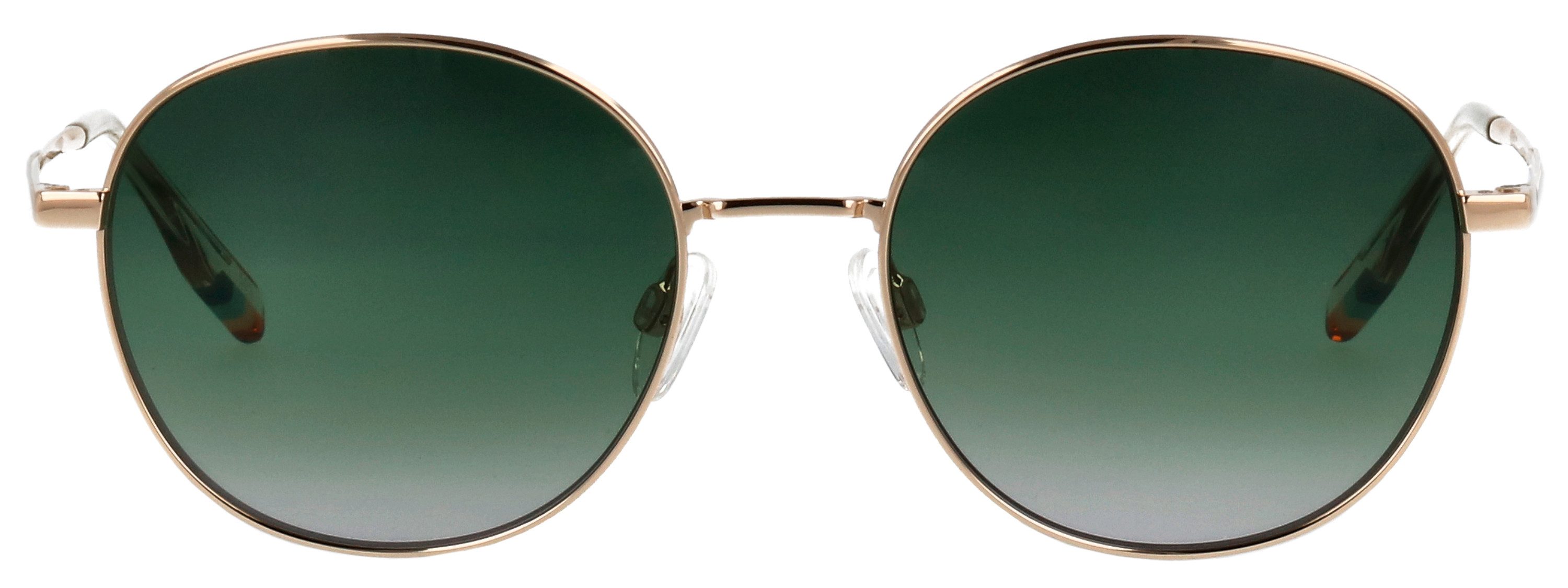 TOM TAILOR Sonnenbrille Modell 675000 Form Rund, Logoschriftzug auf Bügel, Metallfassung