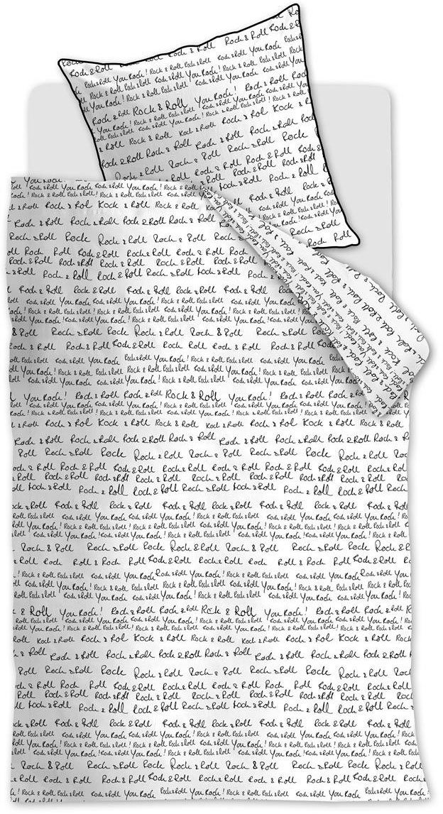 vtwonen Bettwäsche vtwonen Rock&Roll, Renforcé, 2 teilig