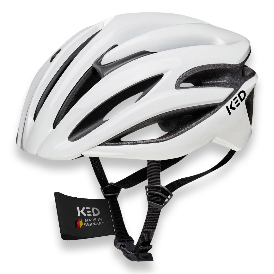 KED Fahrradhelm Rayzon Sporthelm, Belüfteter Rennradhelm Mit LED Rücklicht