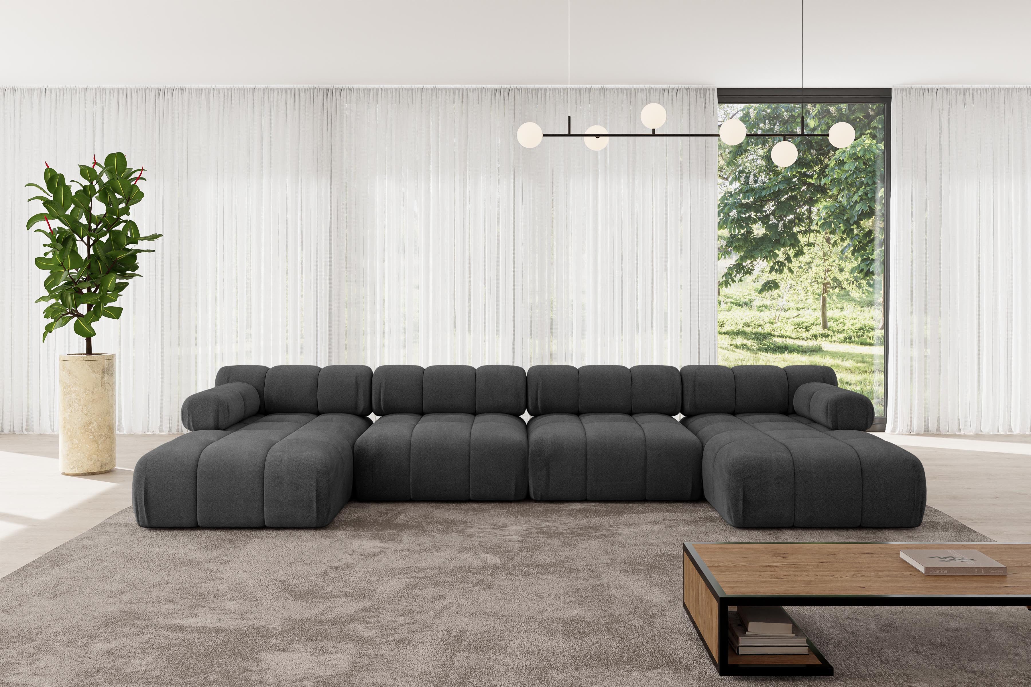 ALTDECOR Wohnlandschaft Tesso-U2, Corner Sofa U-Form günstig online kaufen