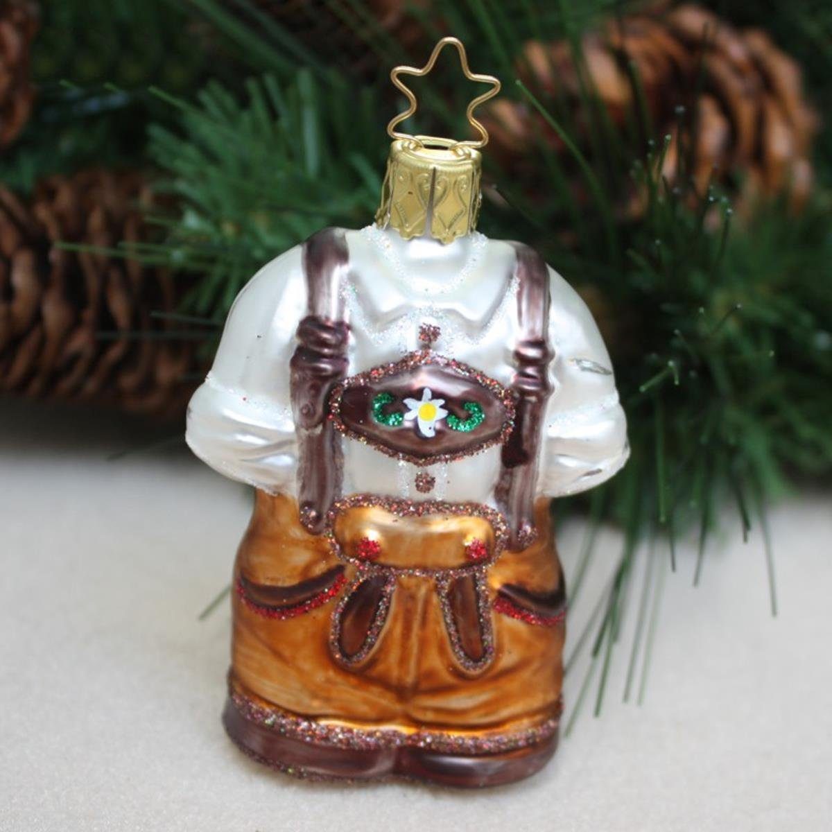 Christbaumschmuck INGE-GLAS® Weihnachts-Anhänger Lederhose INGE-GLAS (1-tlg) Wiesn Gaudi