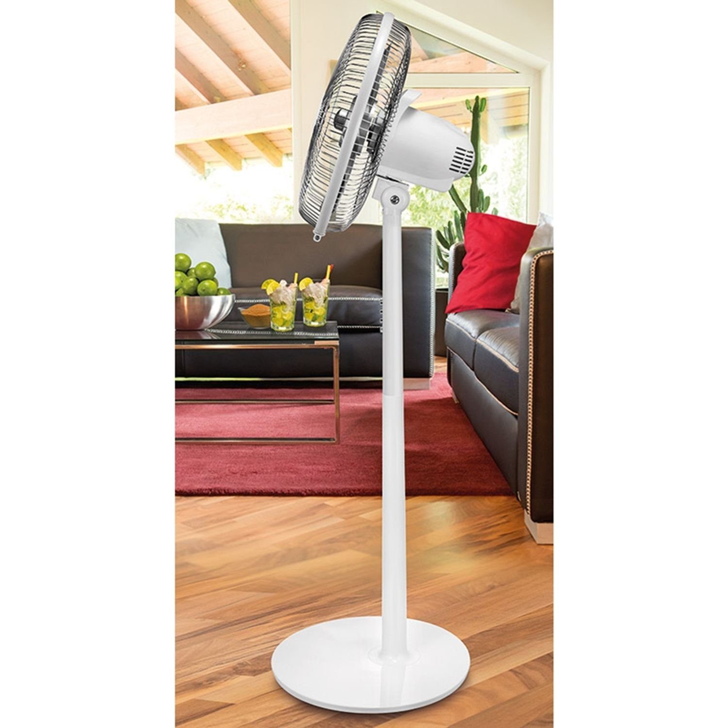 Unold Standventilator Standventilator 50W White Silverline 3 Geschwindigkeitsstufen