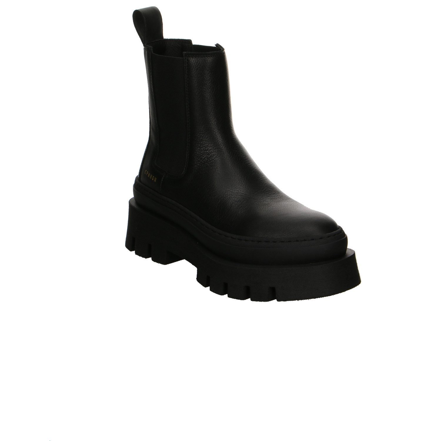 Copenhagen Studios Copenhagen Vitello Black Stone Leder Stiefeletten schwarz Stiefelette