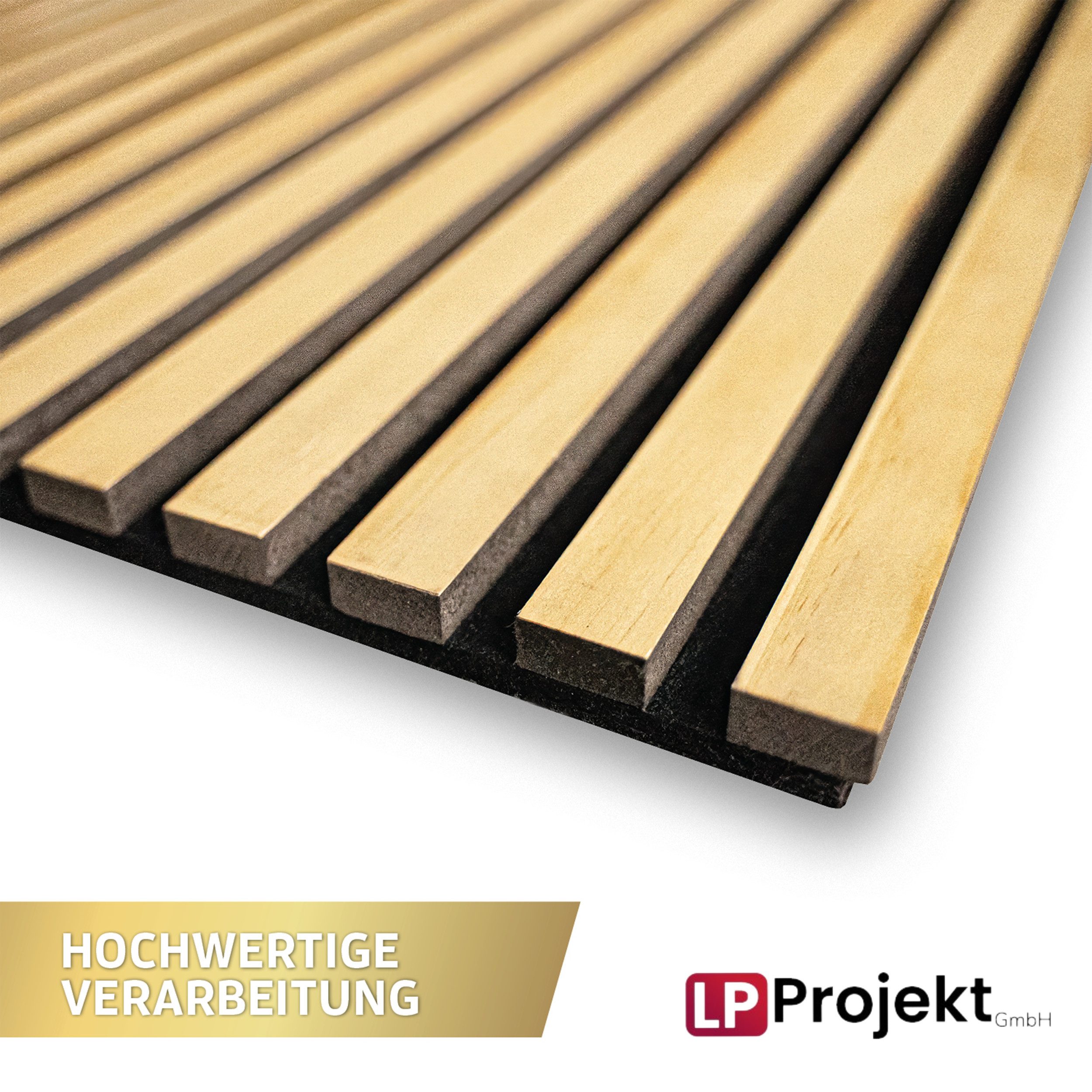 LP projekt Akustikplatte Effektive Wandpaneele für ruhige Räume & moderne Raumgestaltung, (1-St., Verfügbar in Breiten 120–300 cm und Längen 40/60 cm), Schallab – Bild 2 von 5
