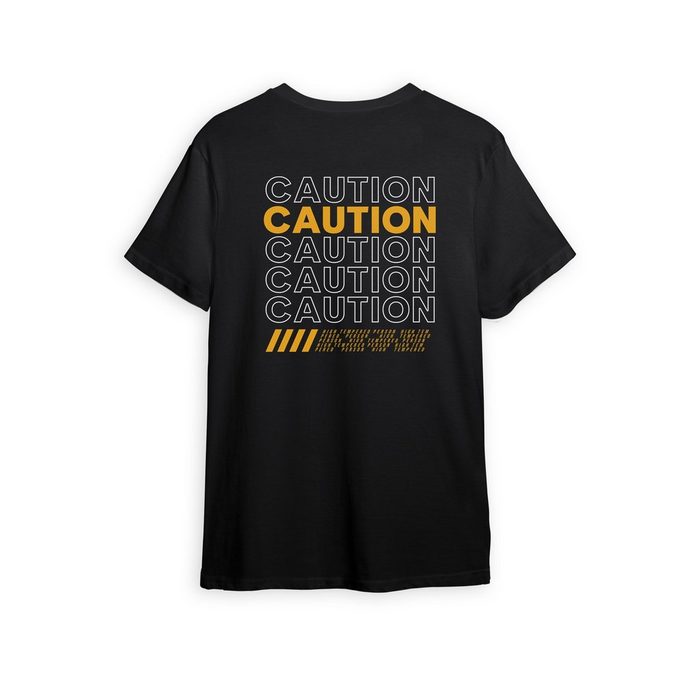 Bellmino T-Shirt Herren T Shirt -CAUTION