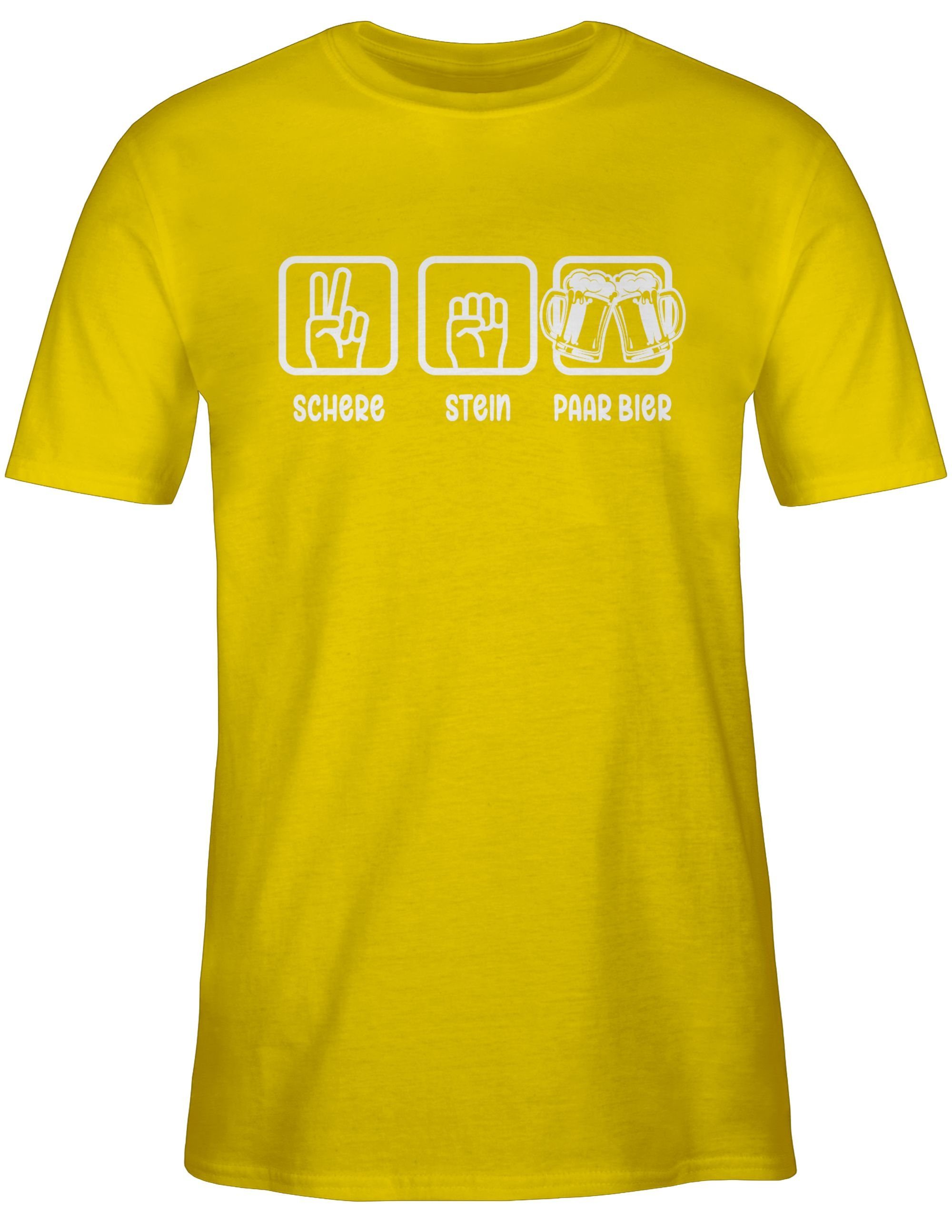Shirtracer T-Shirt Schere Stein Paar Bier günstig online kaufen