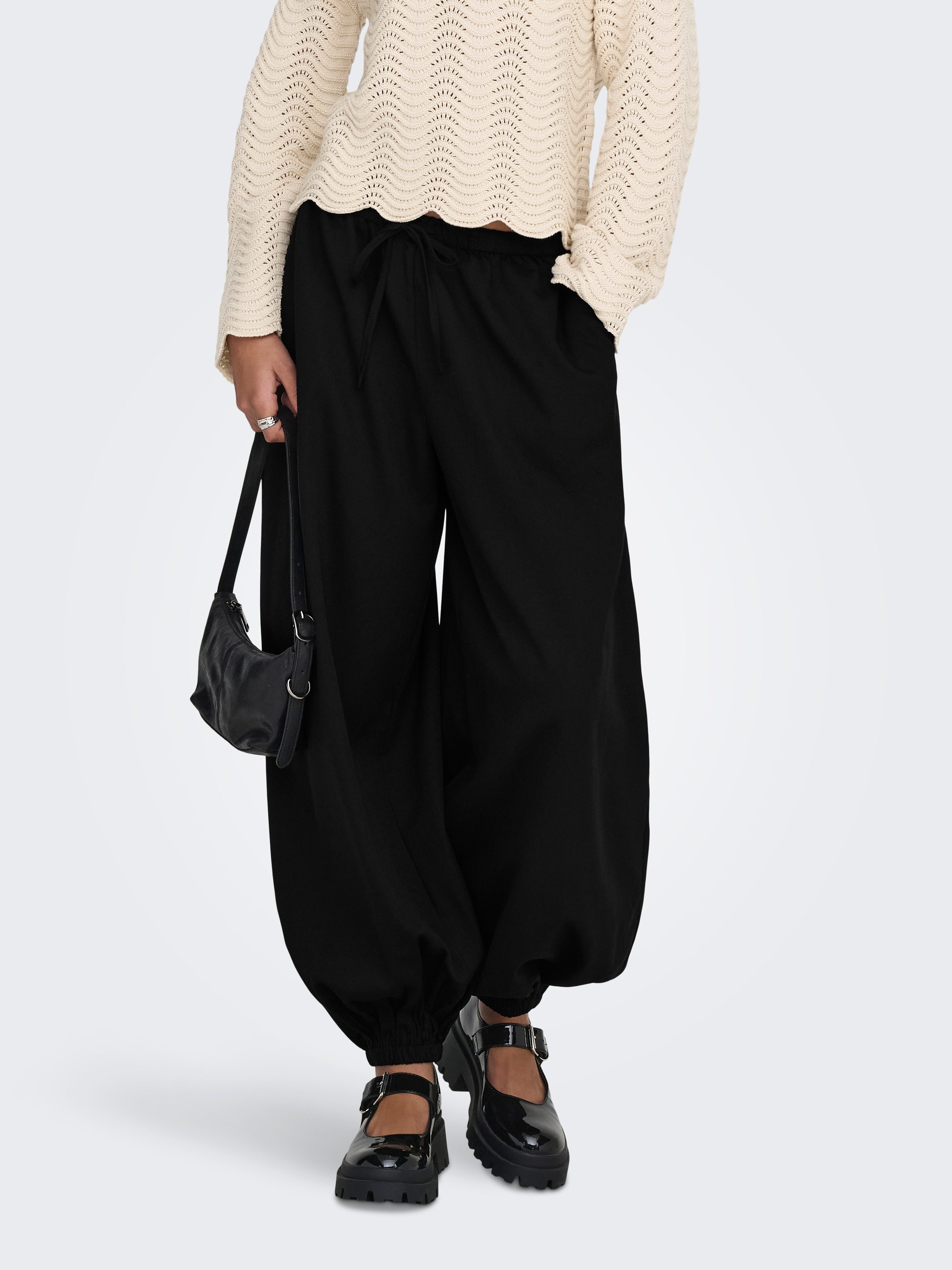 JDY Schlupfhose JDYPALOMA MW LOOSE PANT WVN NOOS Materialmix