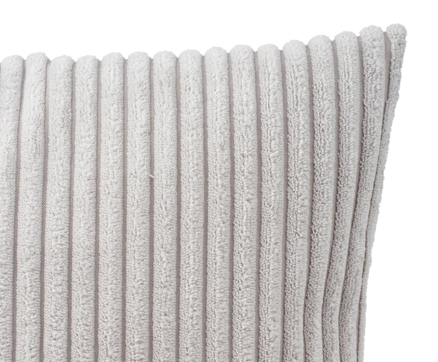 Gözze Kissenhülle ANAFI, Silber, Polyester, Cordoptik, 50 x 50 cm, (1 Stück günstig online kaufen