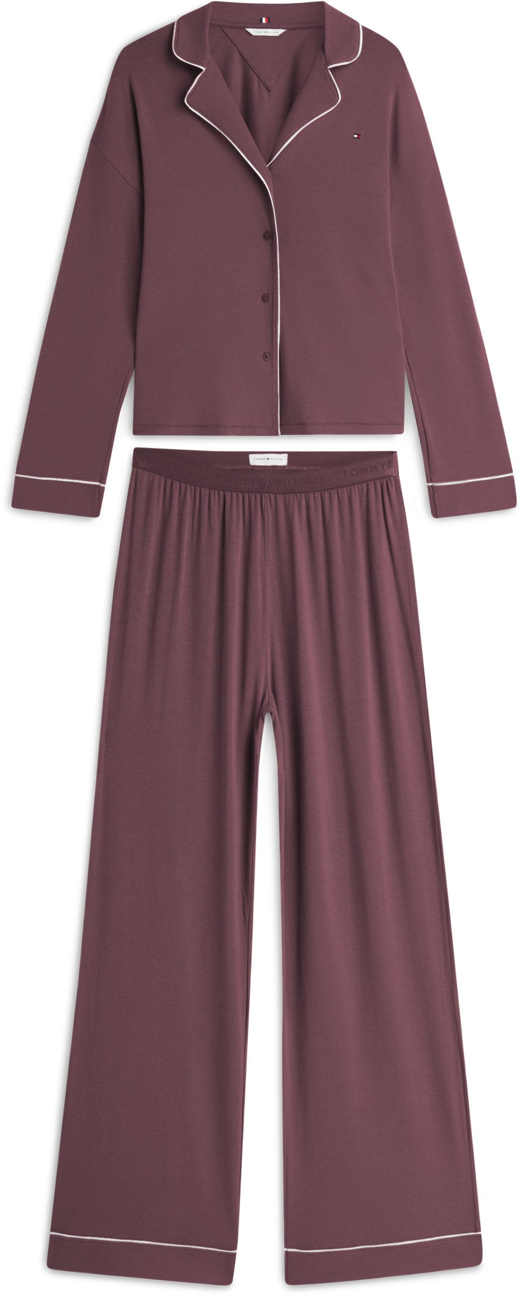 Tommy Hilfiger Underwear Pyjama LS SHIRT PANTS PJ SET Essential Relaxed Fit – Bild 3 von 5