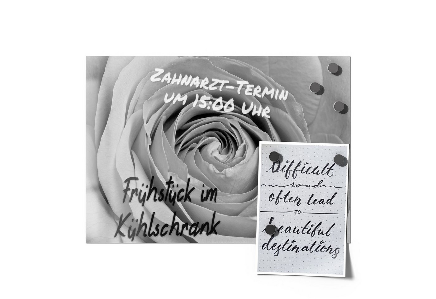 Thumbnail - DEQORI Magnetfolie 'Eleganz in Grau', beschreibbar universal Magnetmatte magnetisch Folie Planer Kalender