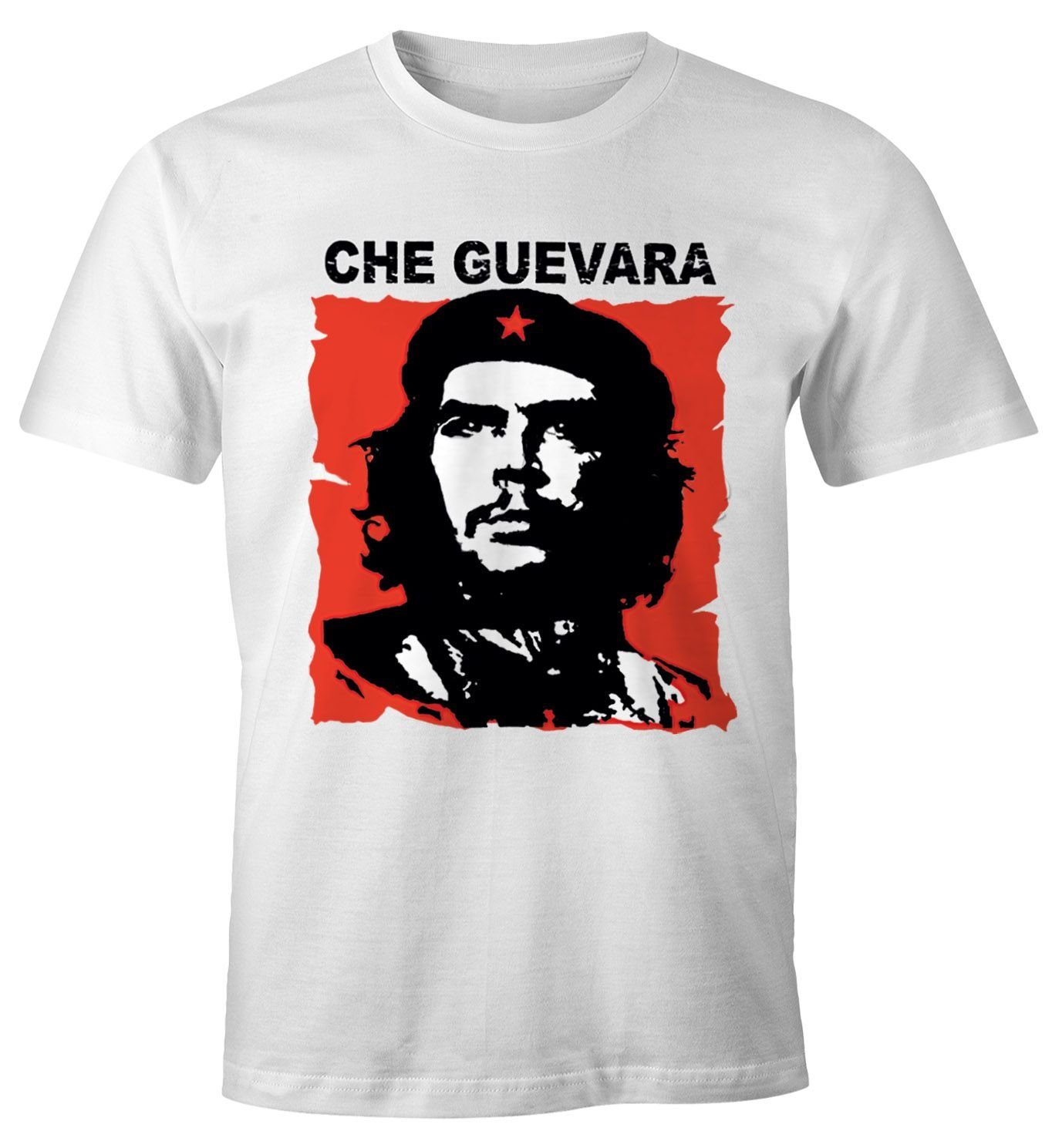 MoonWorks Print-Shirt Herren T-Shirt Che Kuba Guevara Revolution Fun-Shirt mit Print