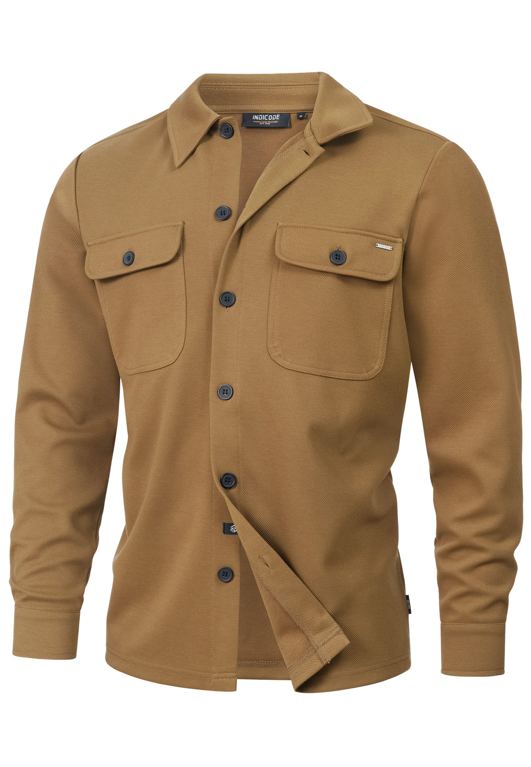 Indicode Langarmhemd Herren INNello Herrenhemd Langarm Elegantes Overshirt günstig online kaufen