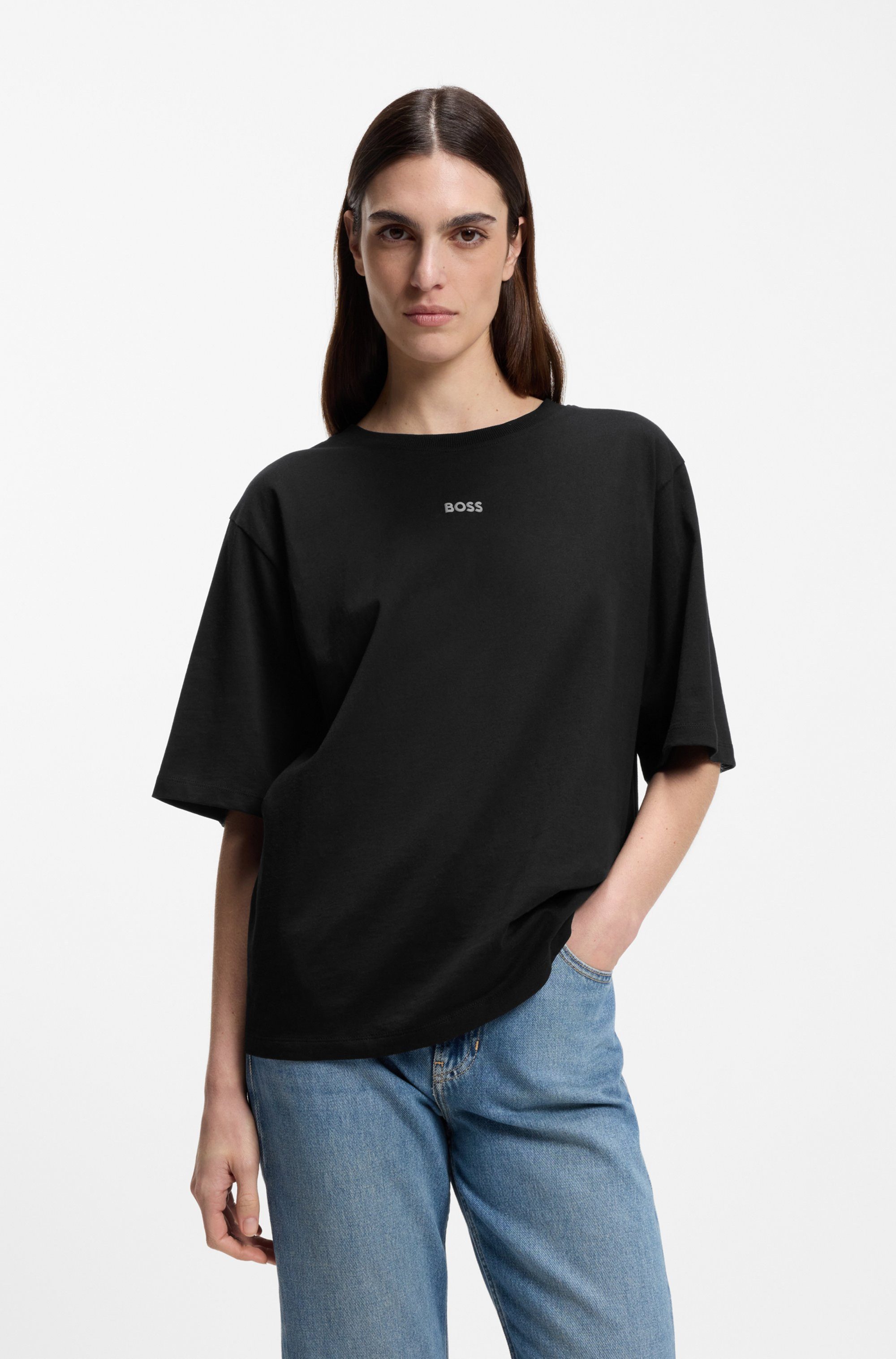BOSS ORANGE T-Shirt Enis Premium Damenmode mit weiten Ärmeln