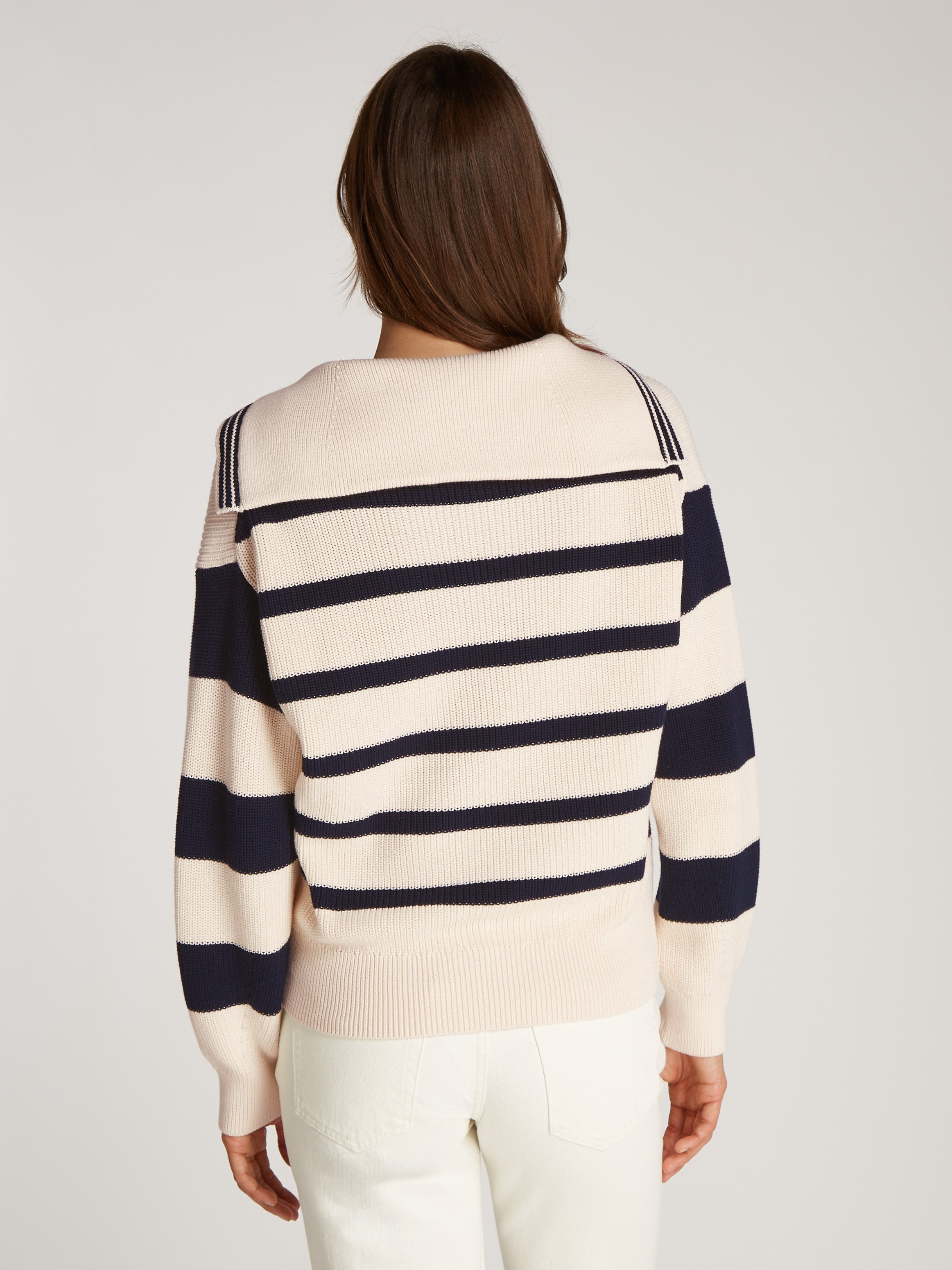 Tommy Hilfiger Polokragenpullover CO CARDI STITCH günstig online kaufen