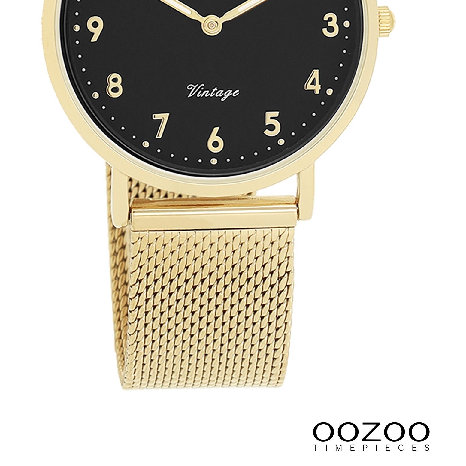 OOZOO Quarzuhr Oozoo Unisex Armbanduhr Vintage Series, (Analoguhr), Damen, Herrenuhr rund, mittel (ca. 32mm) Metallarmband, Fashion-Style